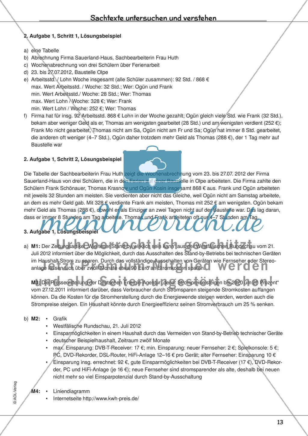 Sachtexte untersuchen und verstehen Preview 15