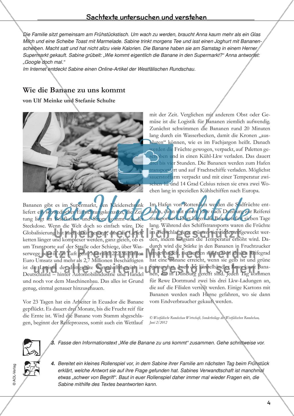 Sachtexte untersuchen und verstehen Preview 6