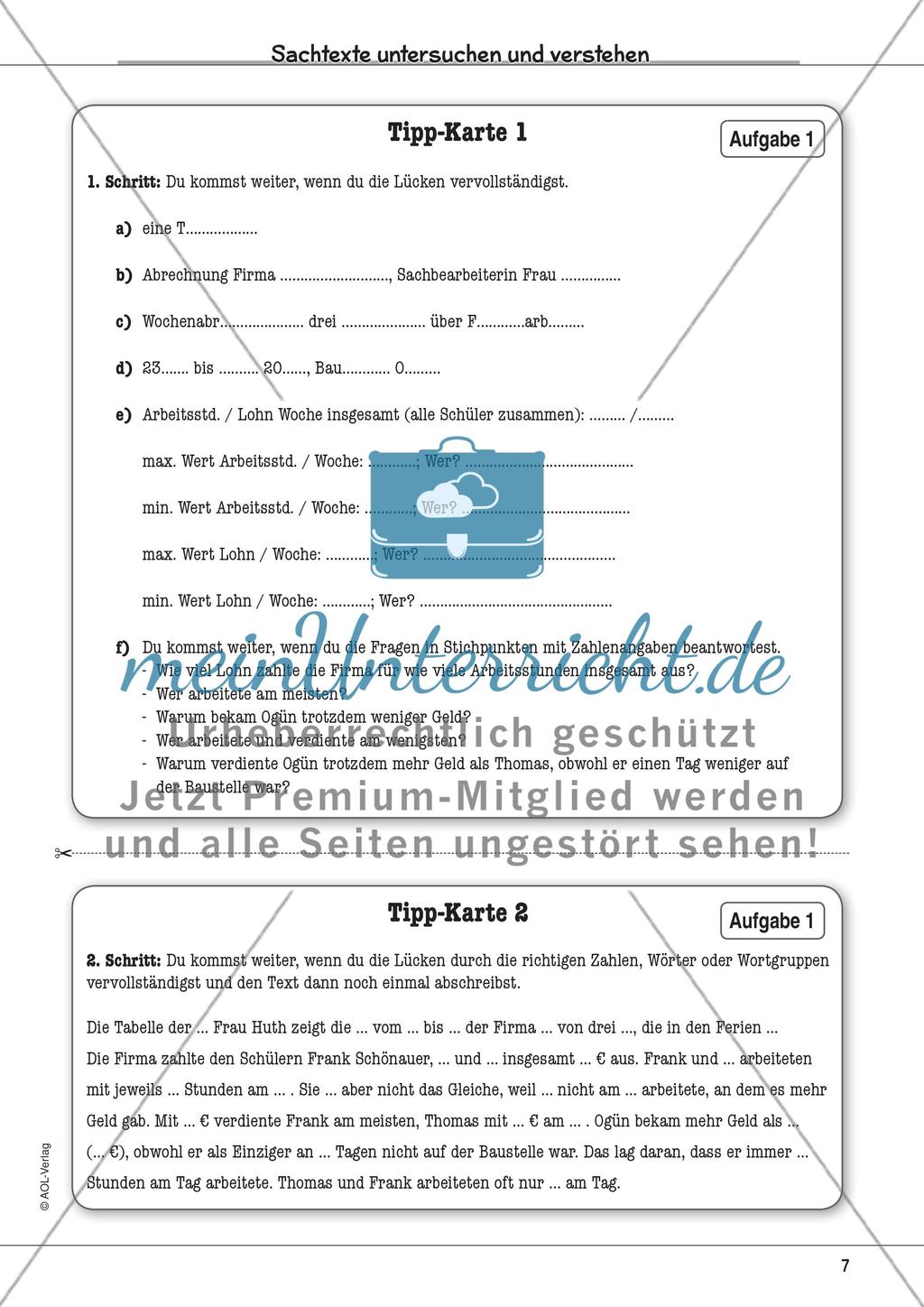 Sachtexte untersuchen und verstehen Preview 9