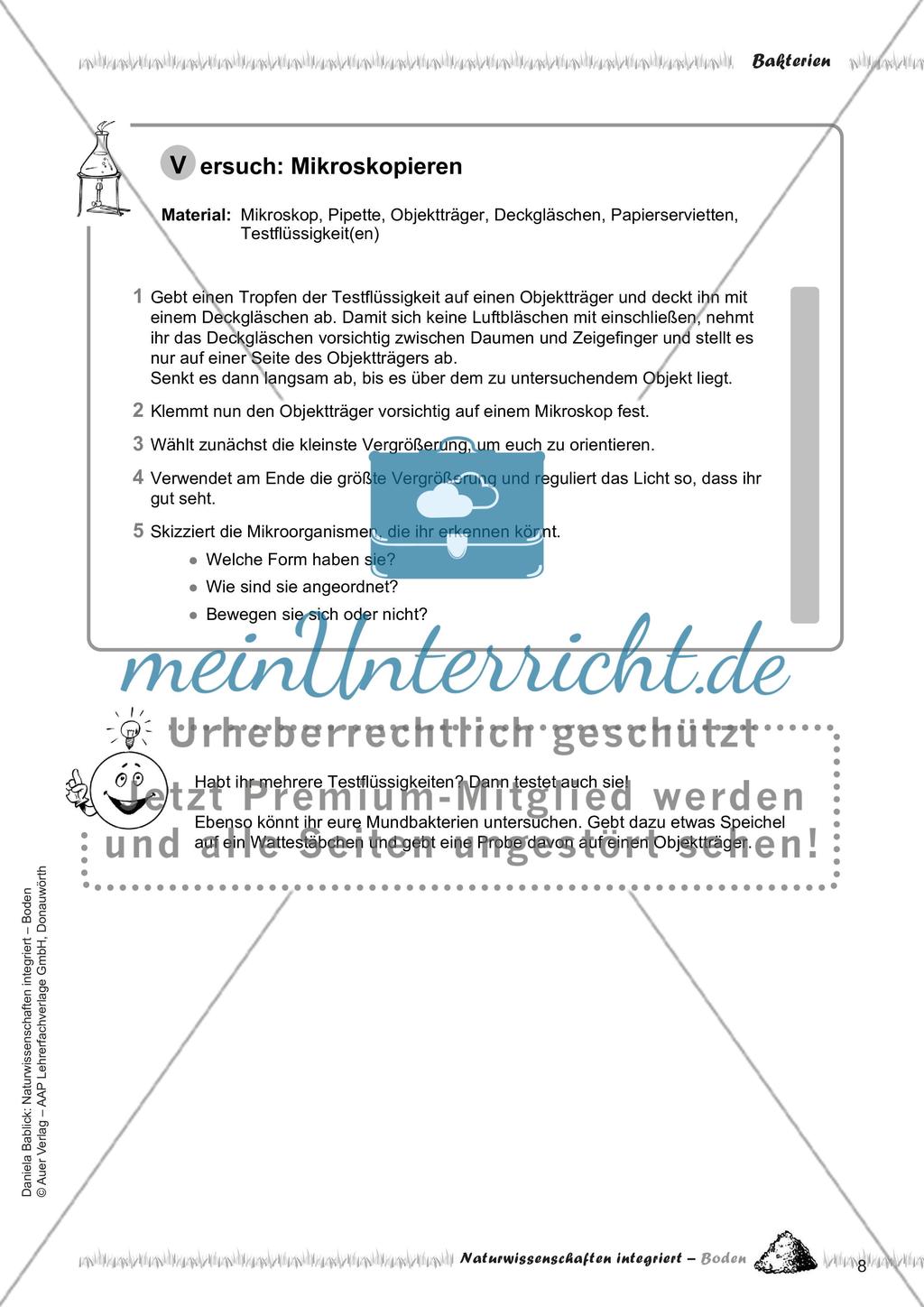 Boden, Bakterien und der Regenwurm Preview 10