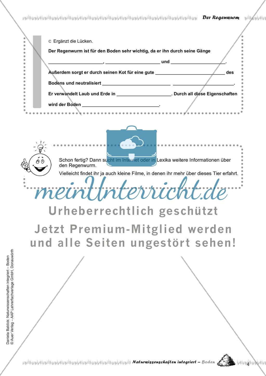 Boden, Bakterien und der Regenwurm Preview 6