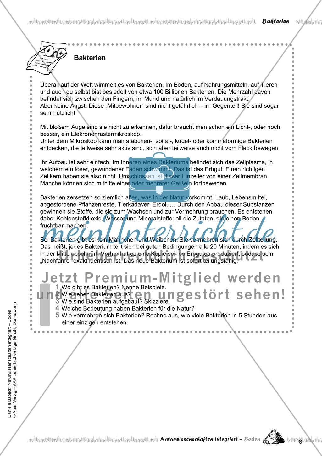 Boden, Bakterien und der Regenwurm Preview 8