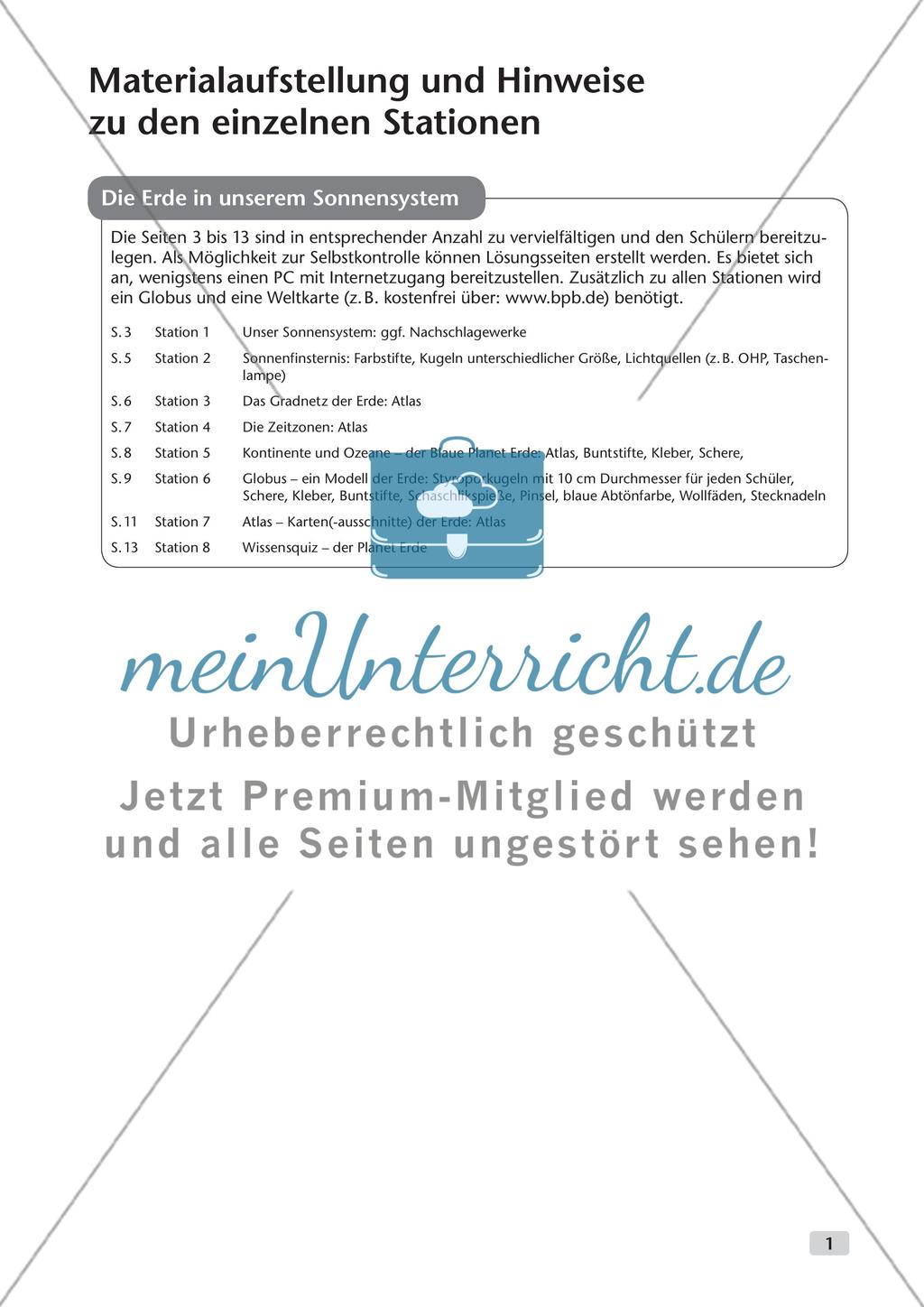 Die Erde in unserem Sonnensystem Preview 2