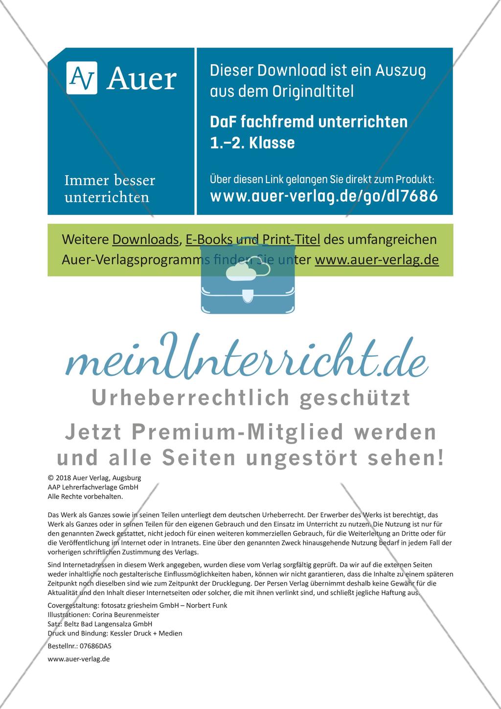 DaZ fachfremd unterrichten 1.-4. Klasse Preview 18