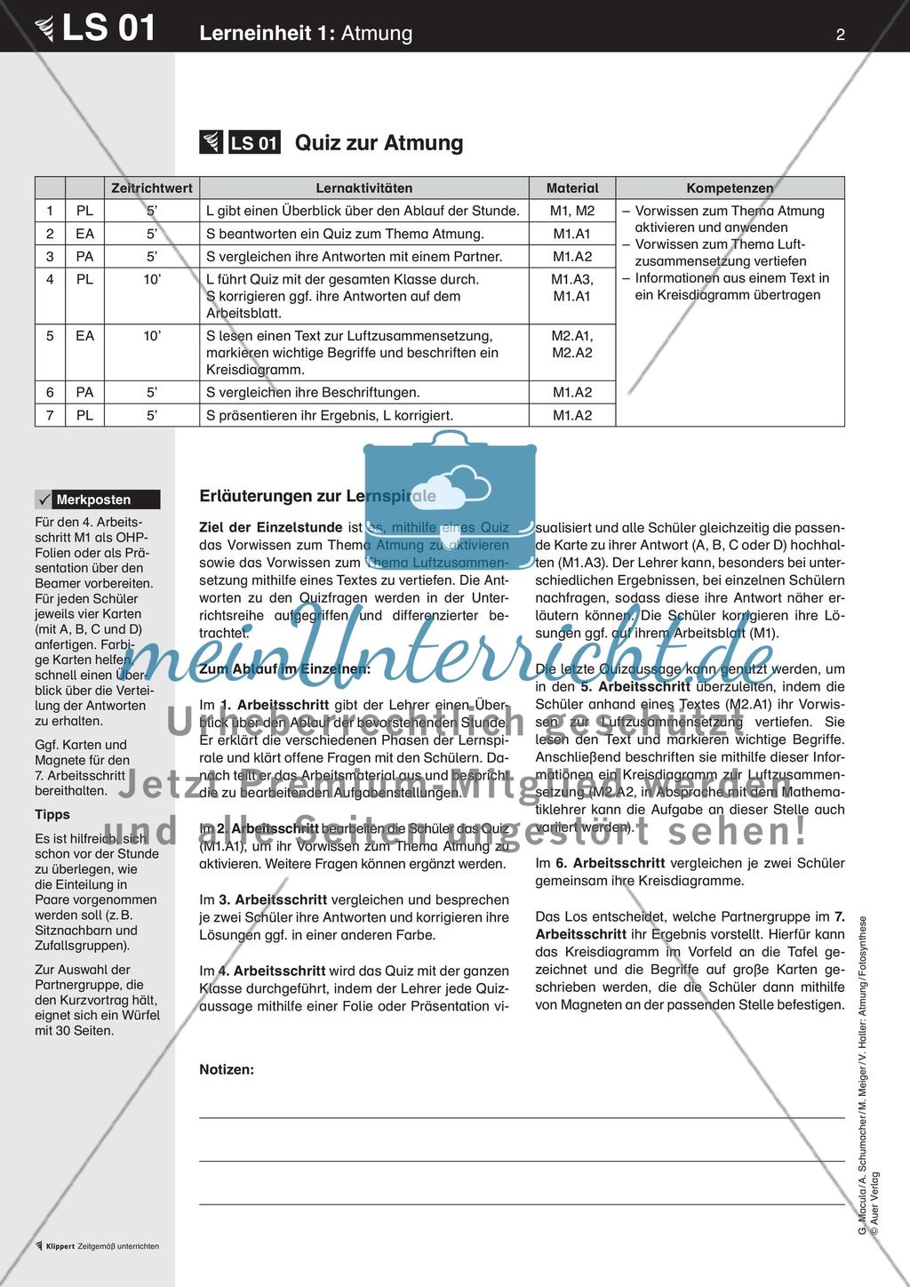 Quiz zur Atmung Preview 2