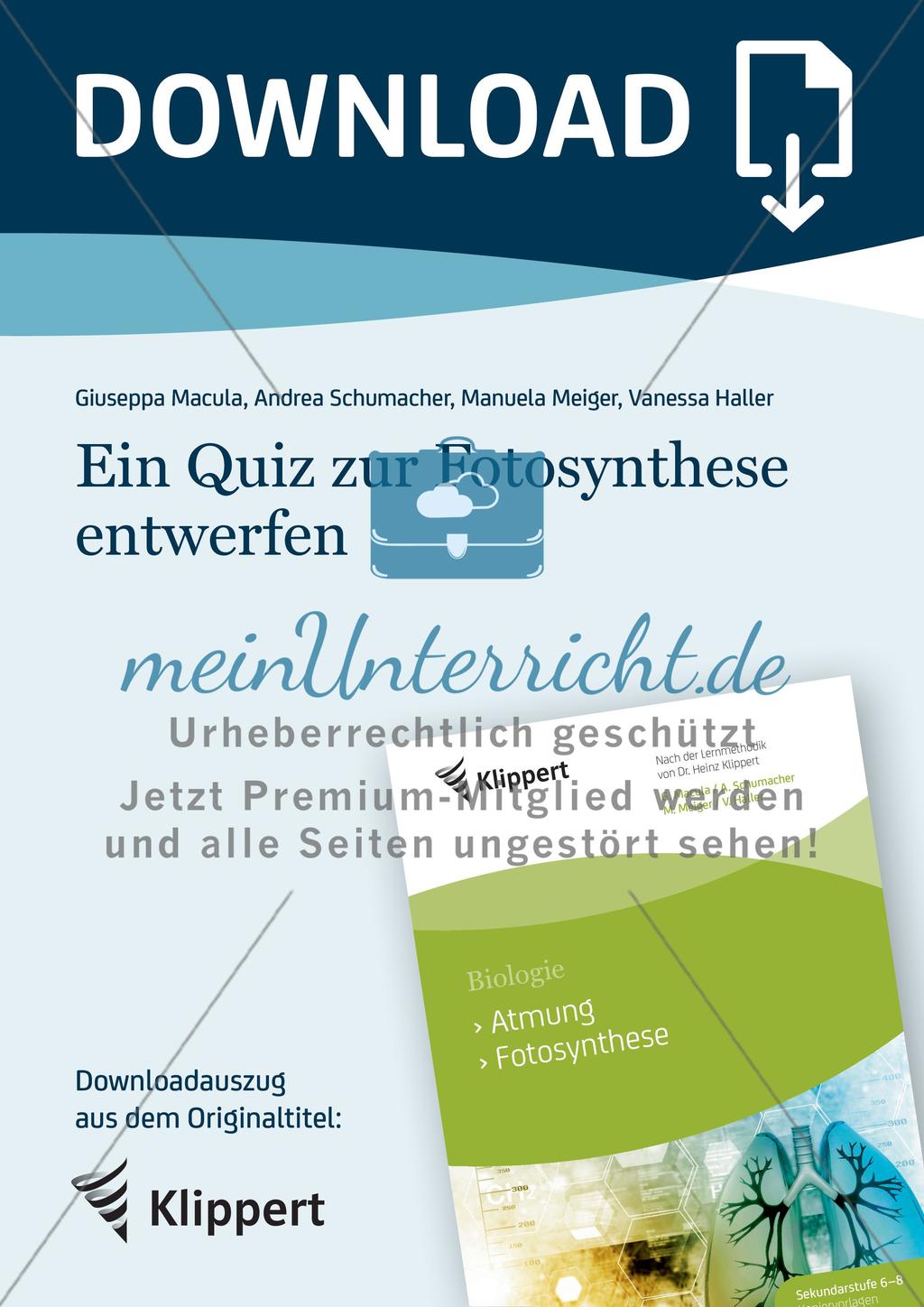 Ein Quiz zur Fotosynthese entwerfen Preview 1