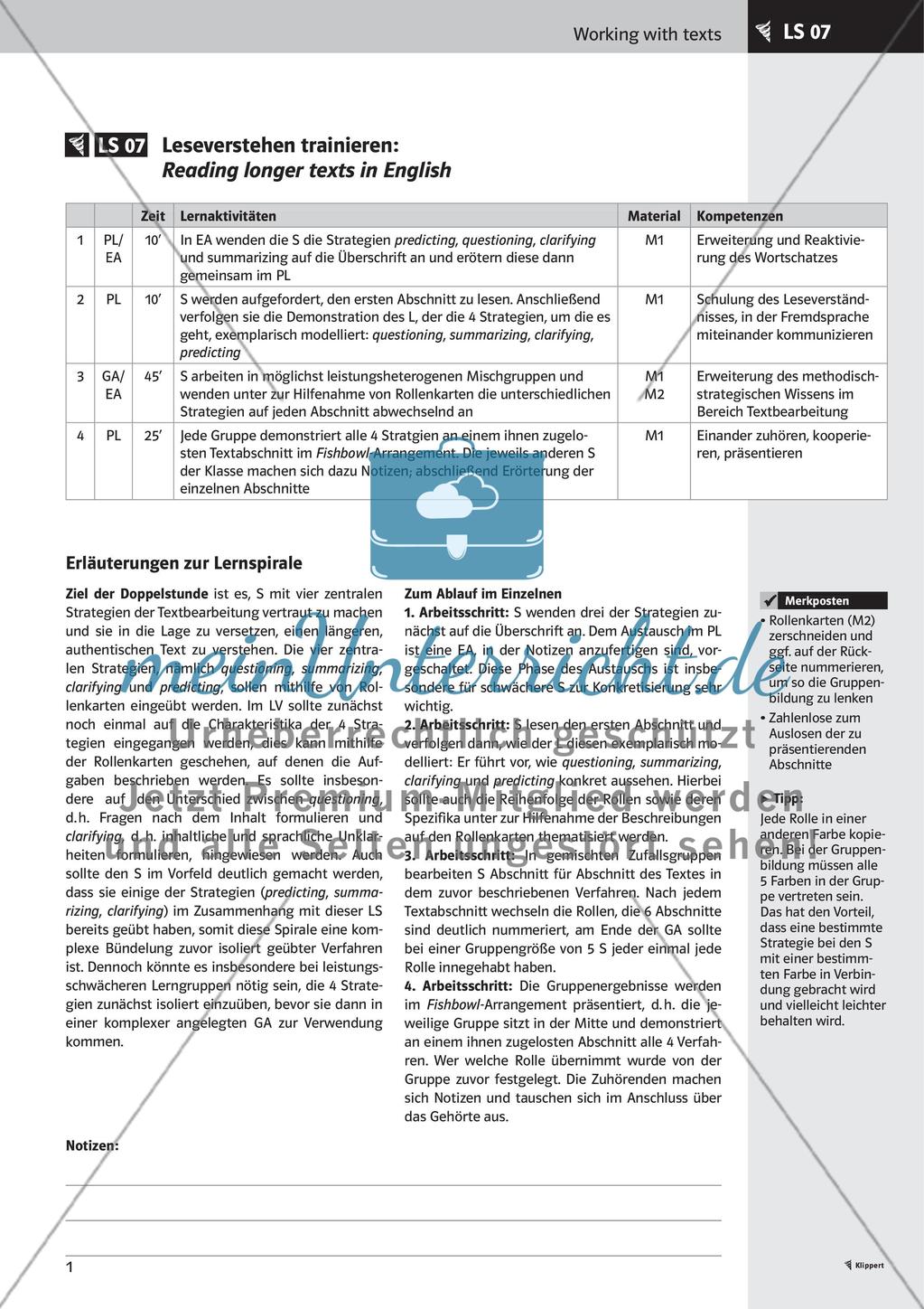 Leseverstehen trainieren Preview 3