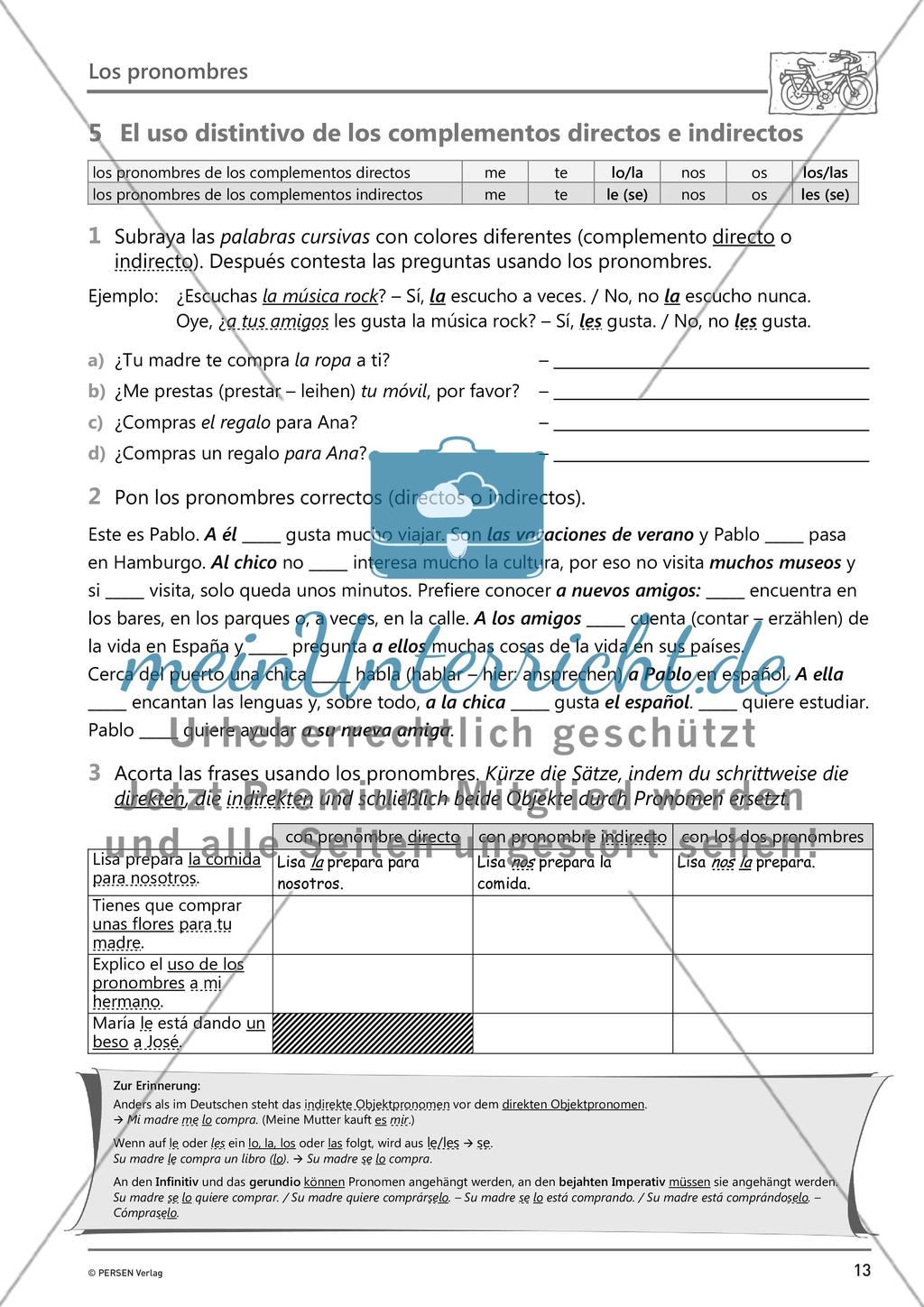 Los pronombres Preview 15