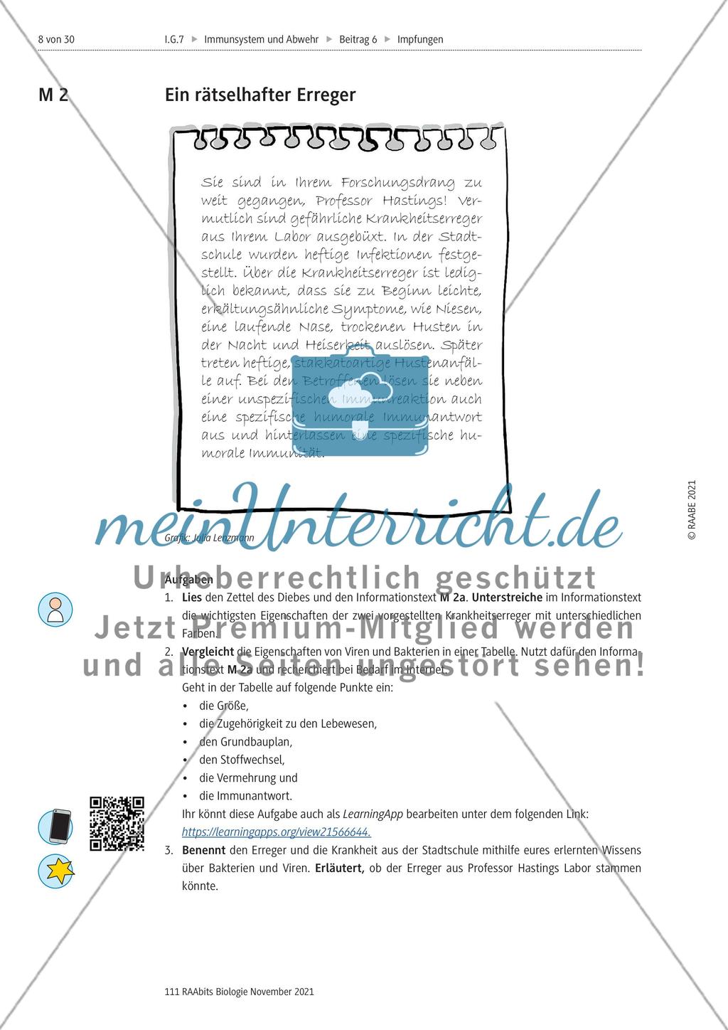 Aktive und passive Immunisierung - M1-M3 Preview 3