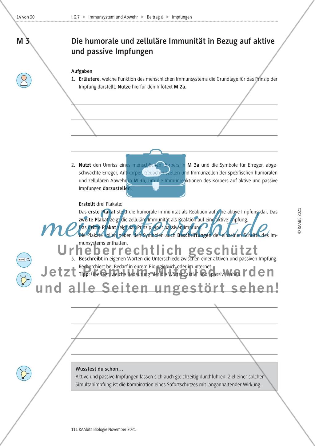 Aktive und passive Immunisierung - M1-M3 Preview 9