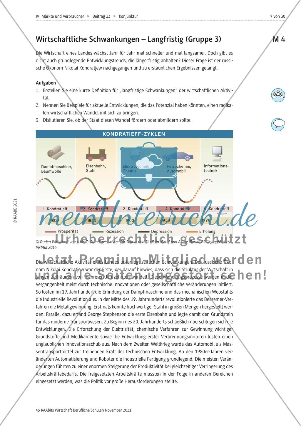 Wirtschaftliche Konjunktur - M1-M16 Preview 3