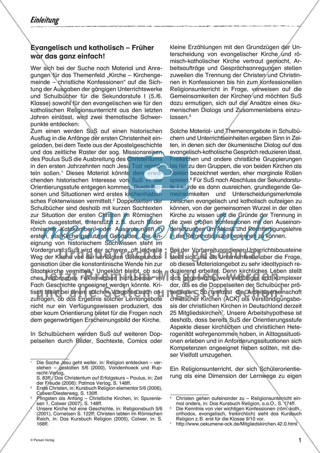 Viele Christen, viele Kirchen! - ein Glaube? Preview 3