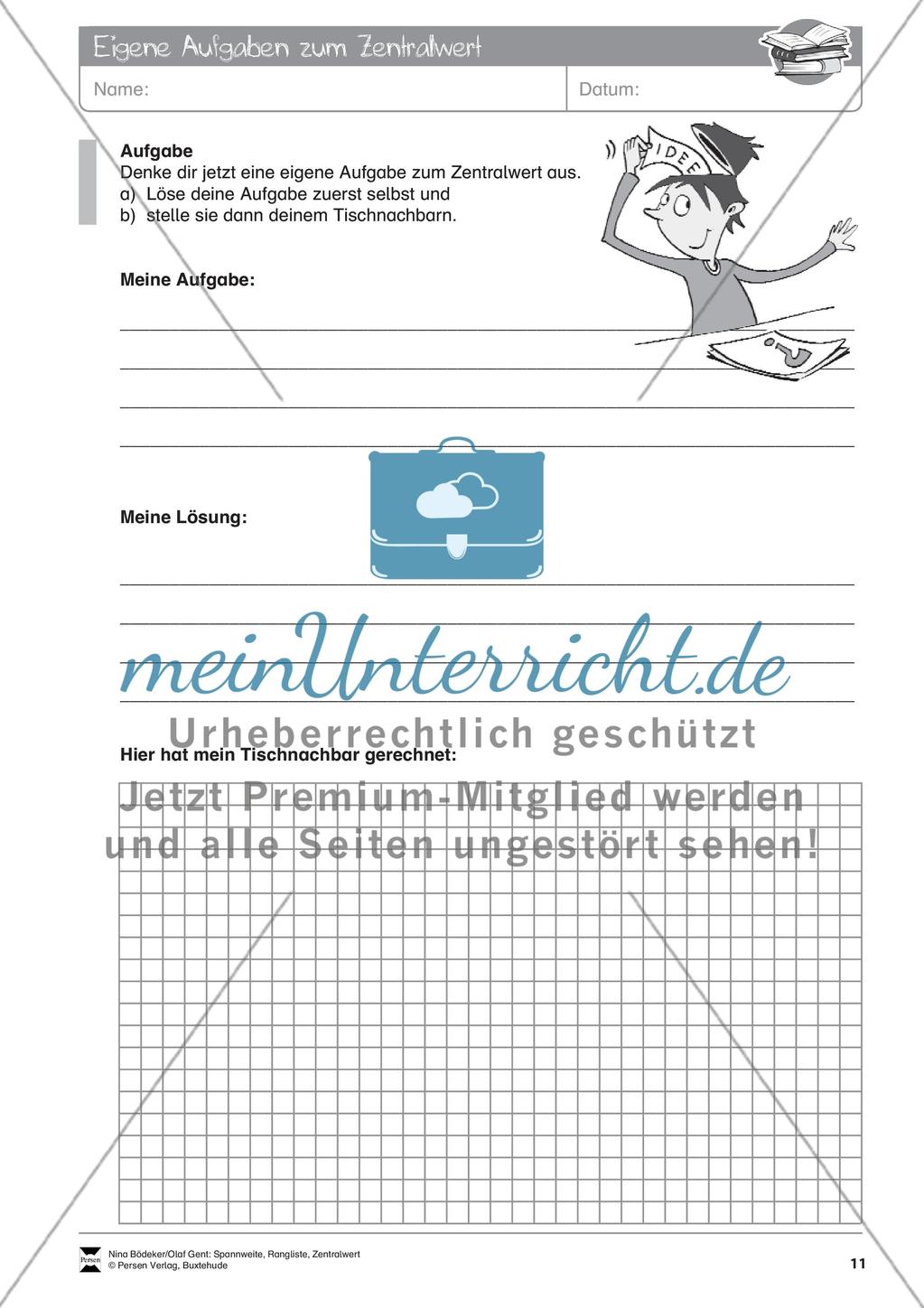 Spannweite, Rangliste, Zentralwert Preview 13