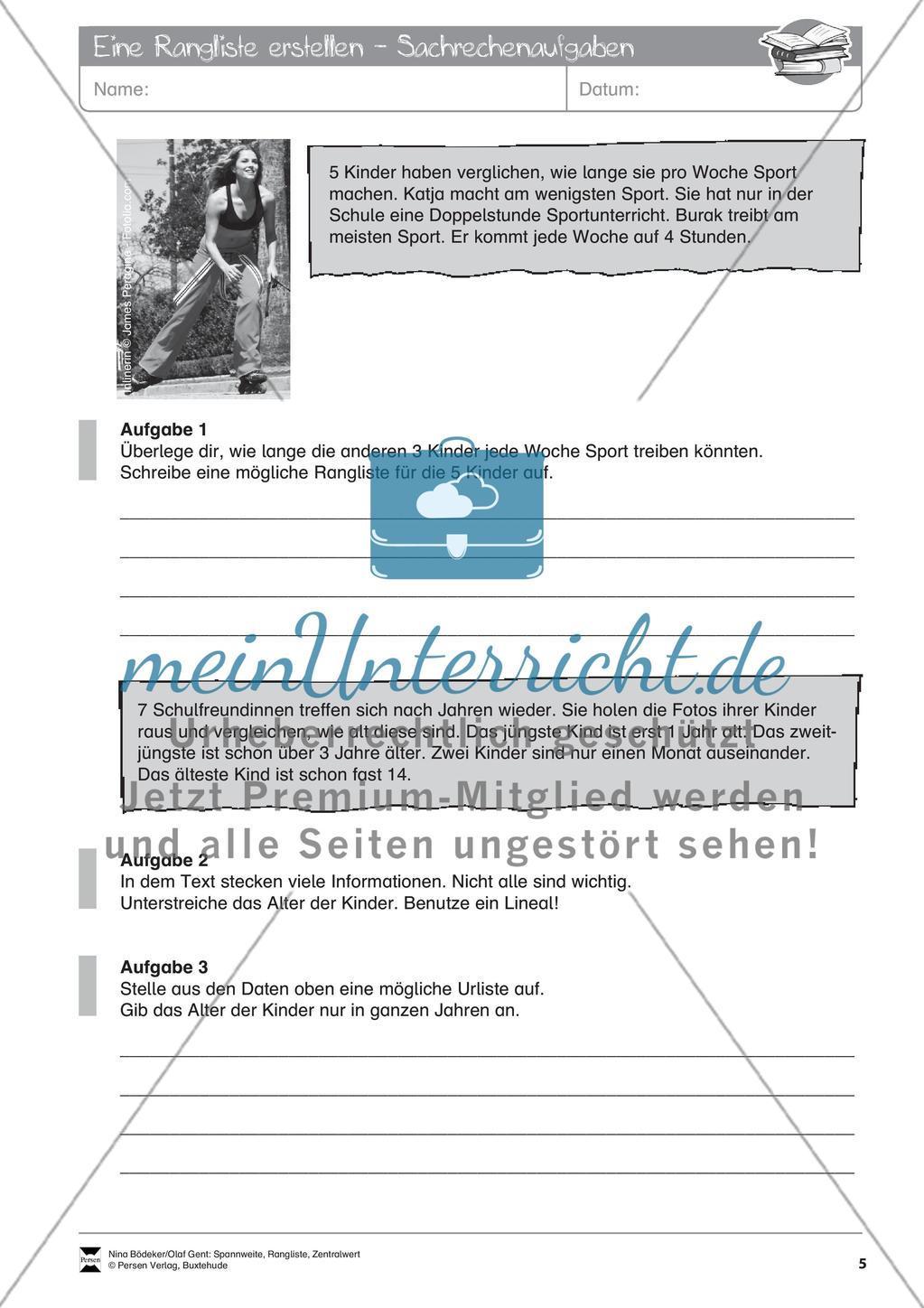 Spannweite, Rangliste, Zentralwert Preview 7
