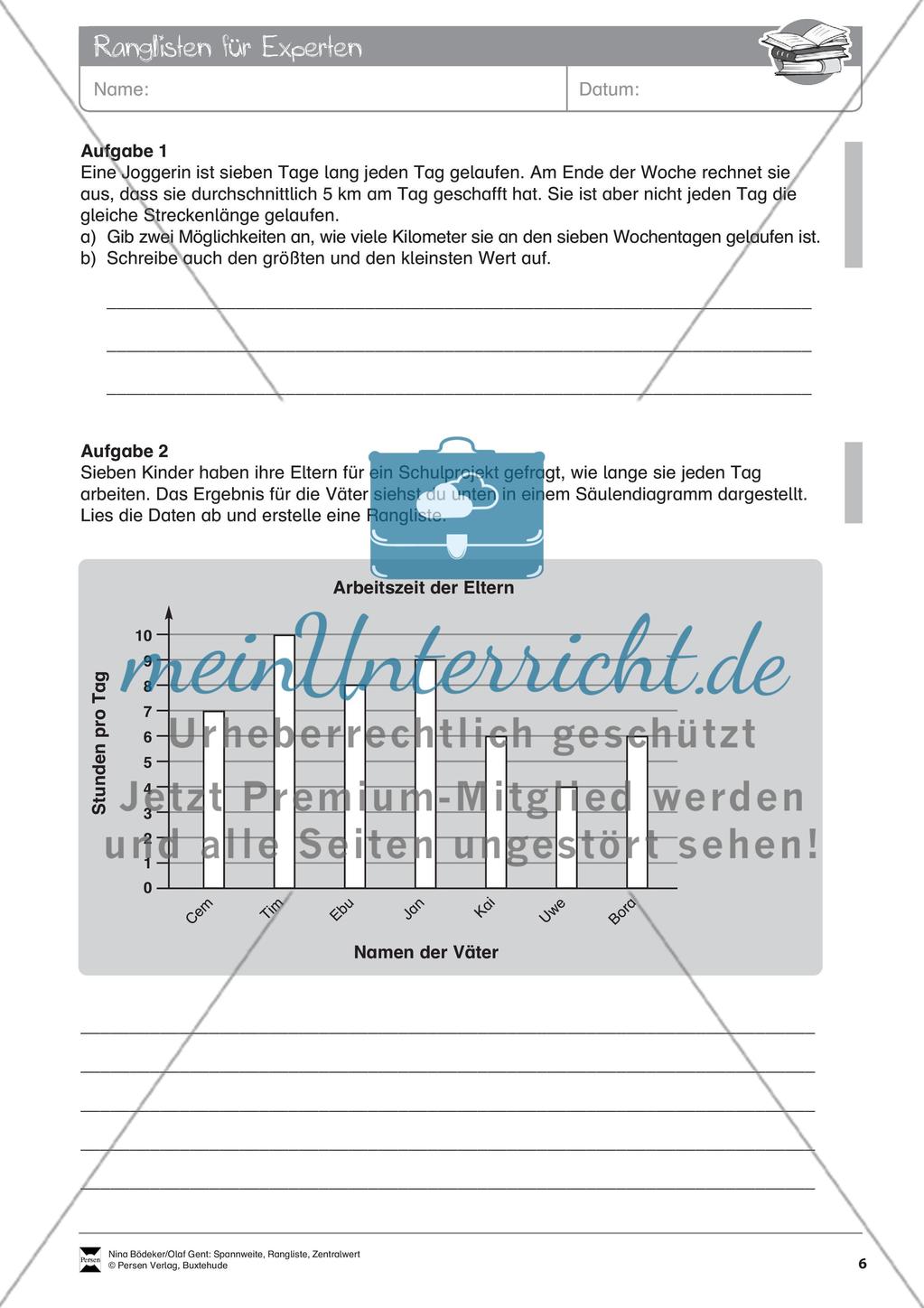 Spannweite, Rangliste, Zentralwert Preview 8