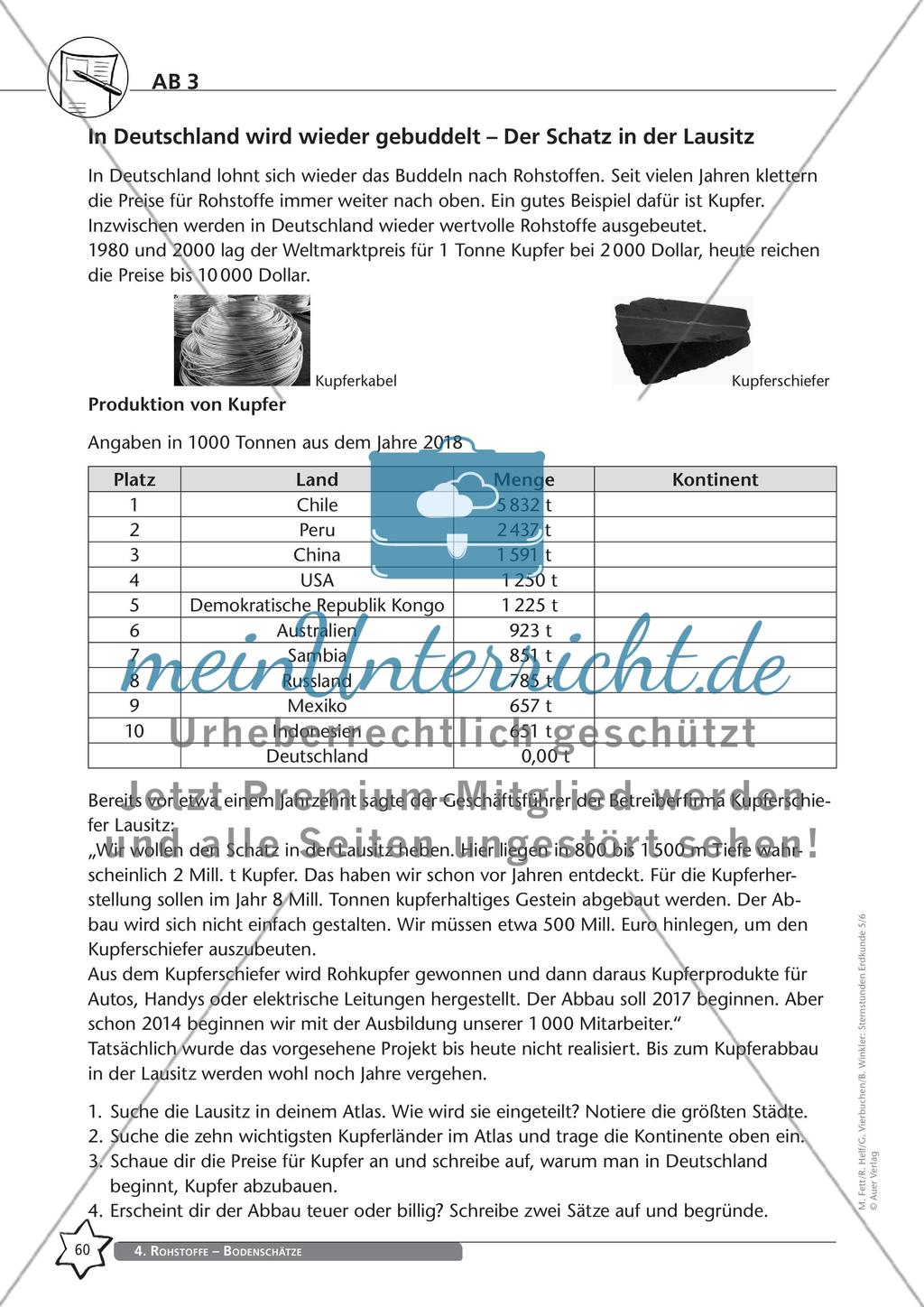 Rohstoffe – Bodenschätze - Teil 1 Preview 12