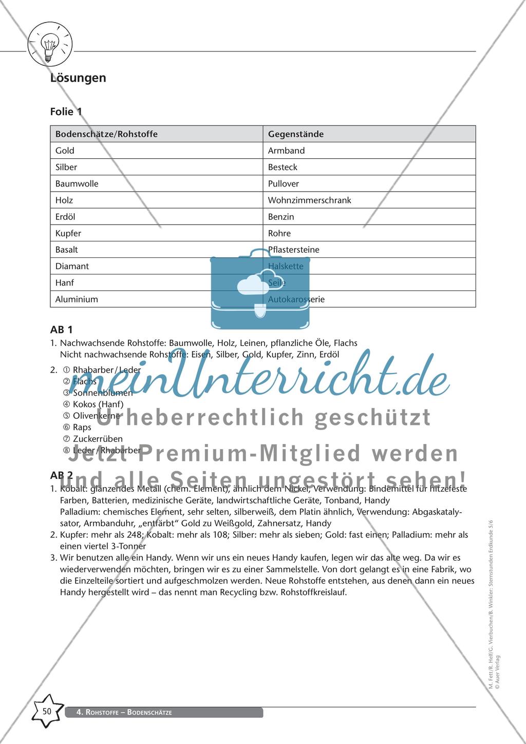 Rohstoffe – Bodenschätze - Teil 1 Preview 2