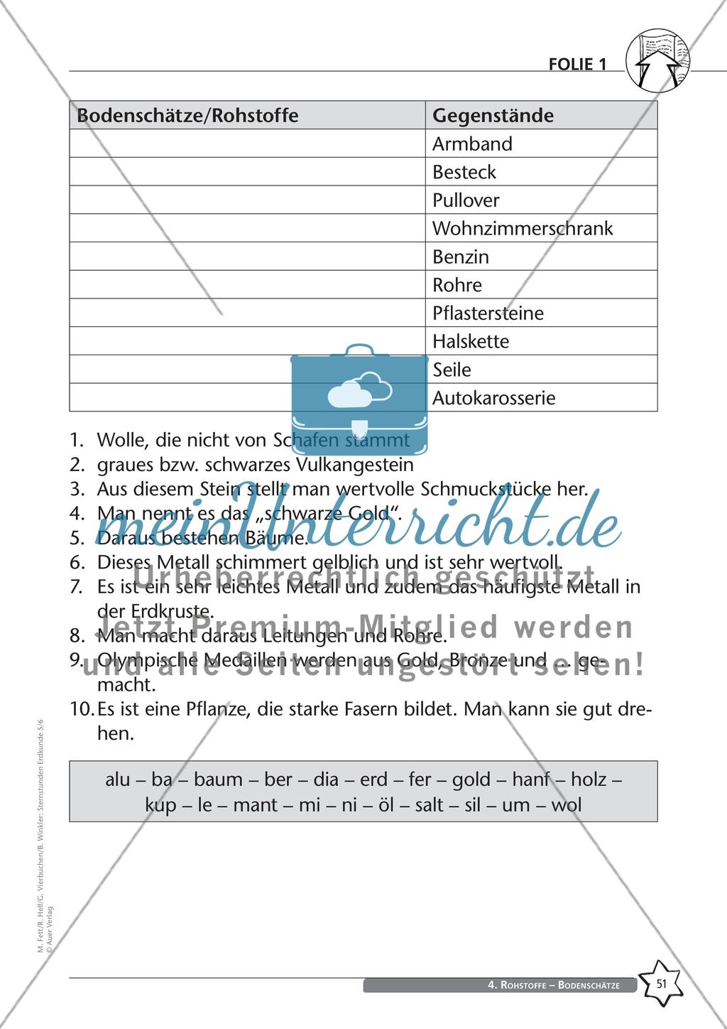 Rohstoffe – Bodenschätze - Teil 1 Preview 3