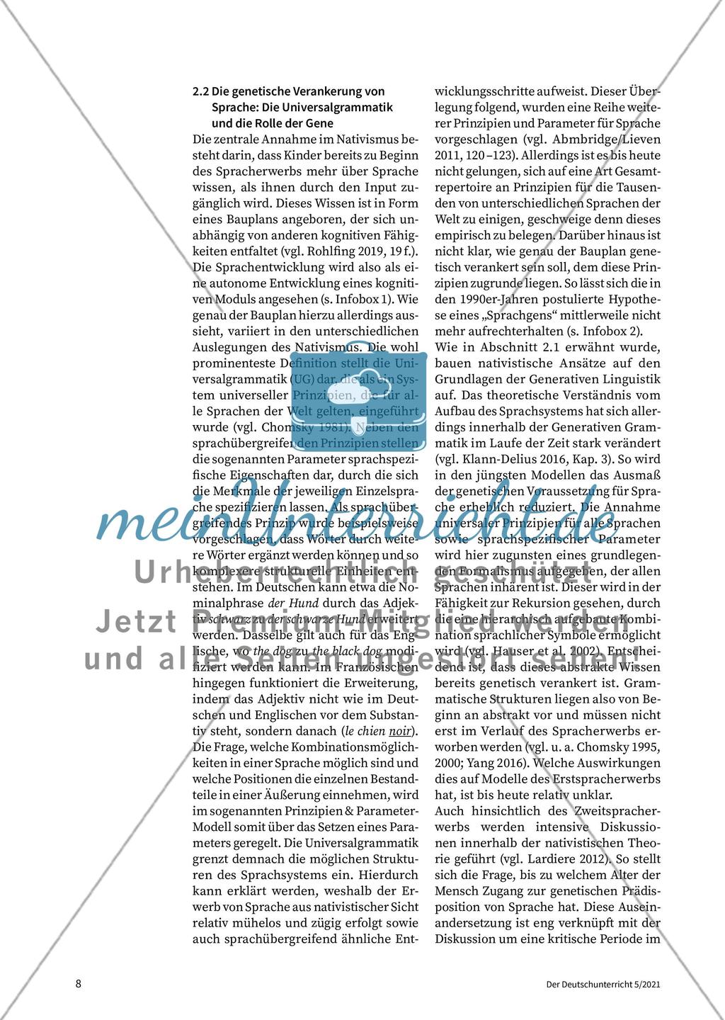 Theorien des Spracherwerbs Preview 3