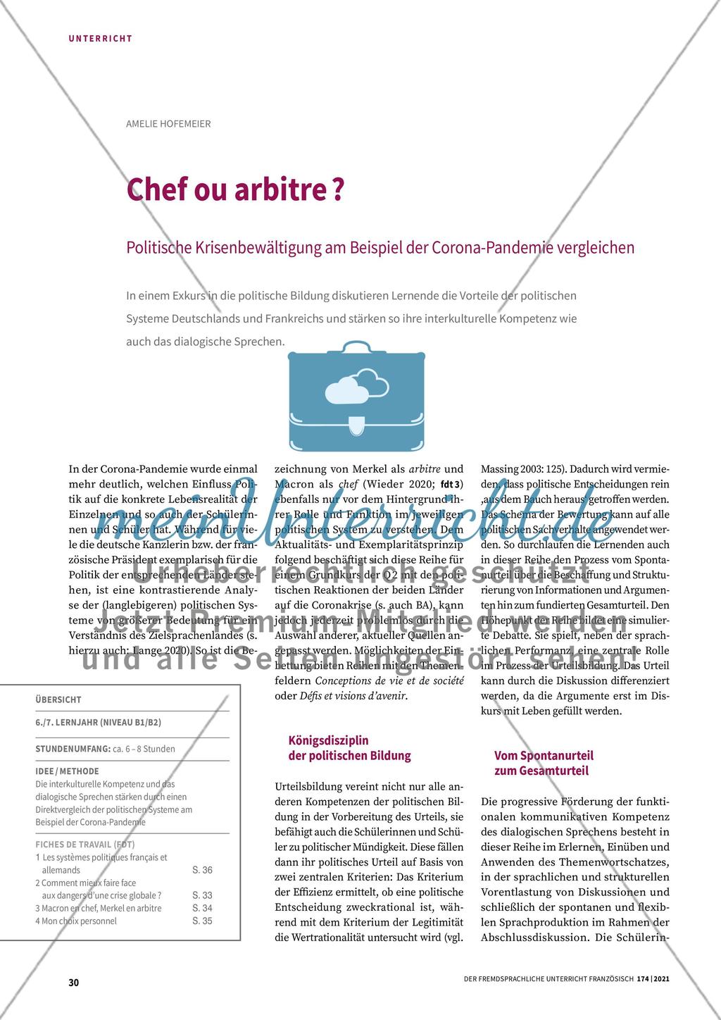 Chef ou arbitre? Preview 1