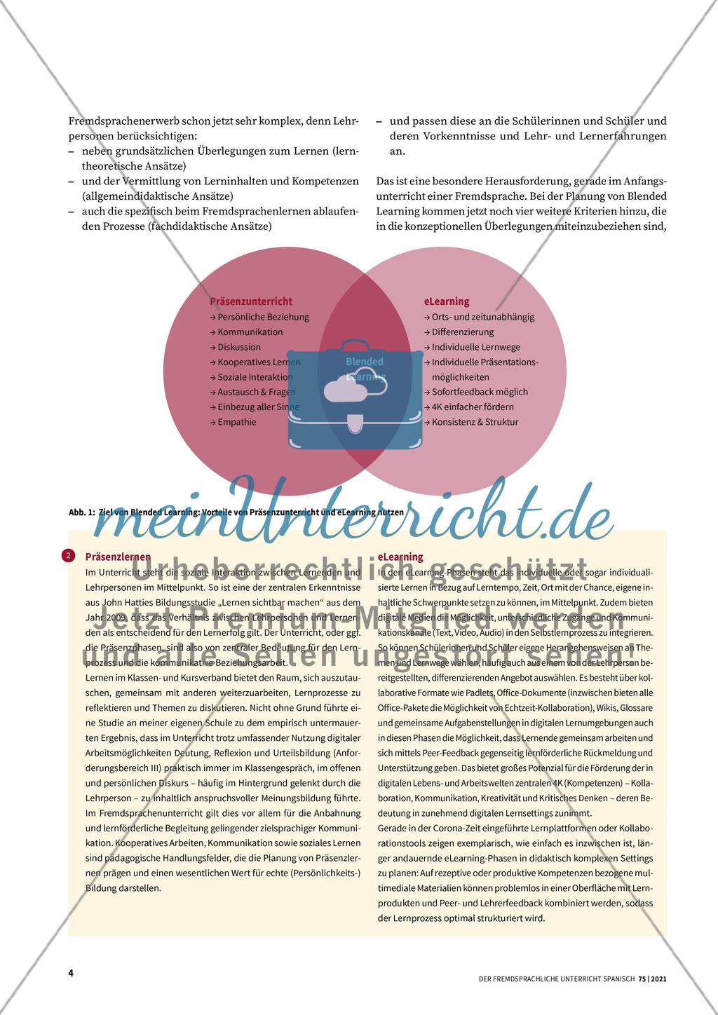 Vamos avanzando - Unterrichtsentwicklung durch Blended Learning Preview 3