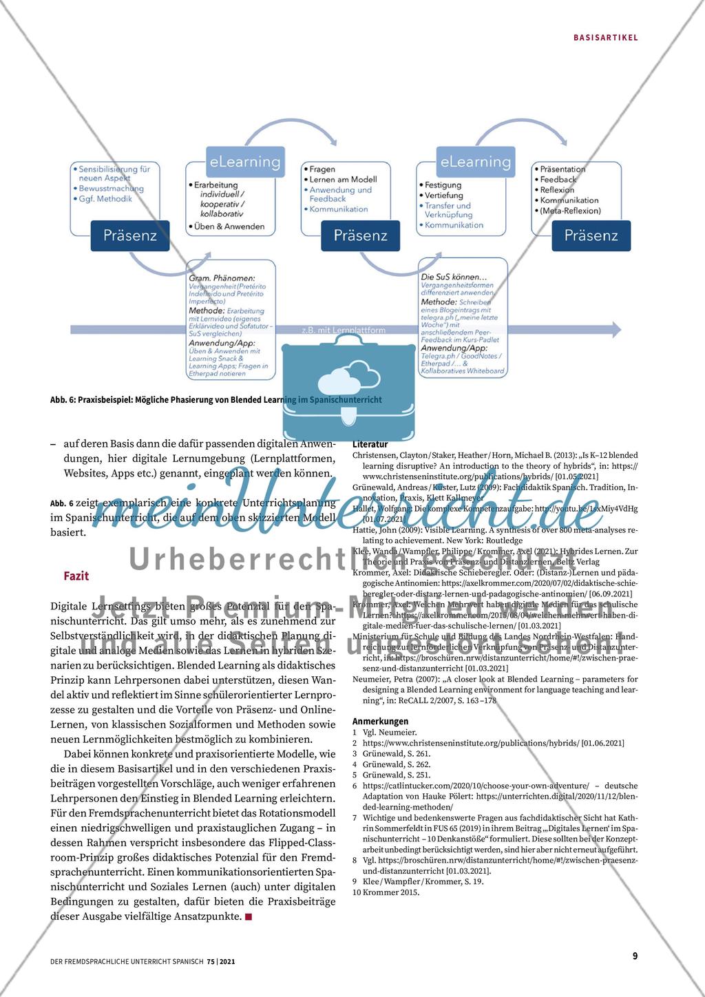 Vamos avanzando - Unterrichtsentwicklung durch Blended Learning Preview 8