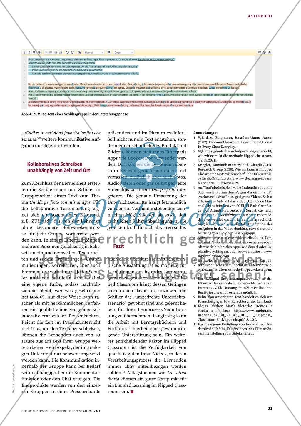 Rutinas invertidas - Das Thema La rutina diaria im Flipped Classroom Preview 4