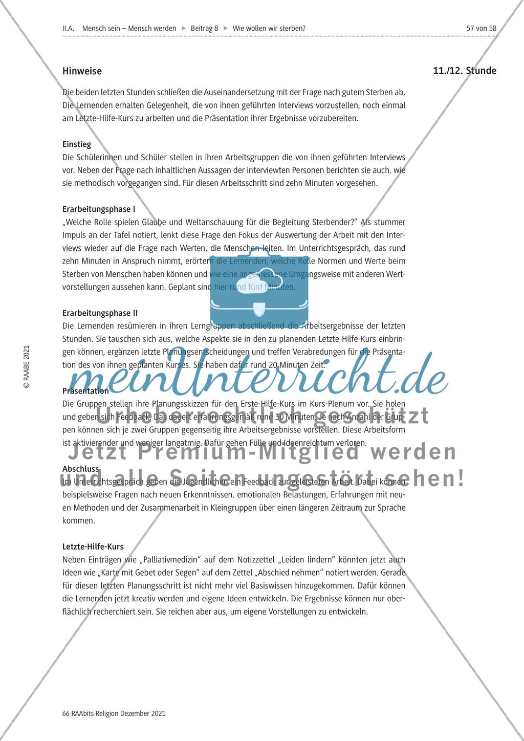 Was ist gutes Sterben? – Eine ganz persönliche Frage Preview 13