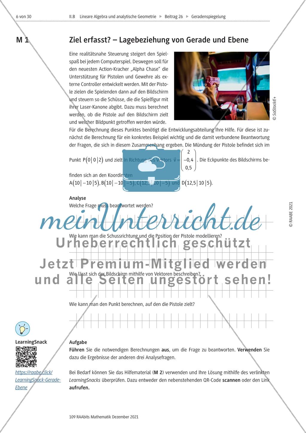 Grundkonzept der Lotgeraden meinUnterricht