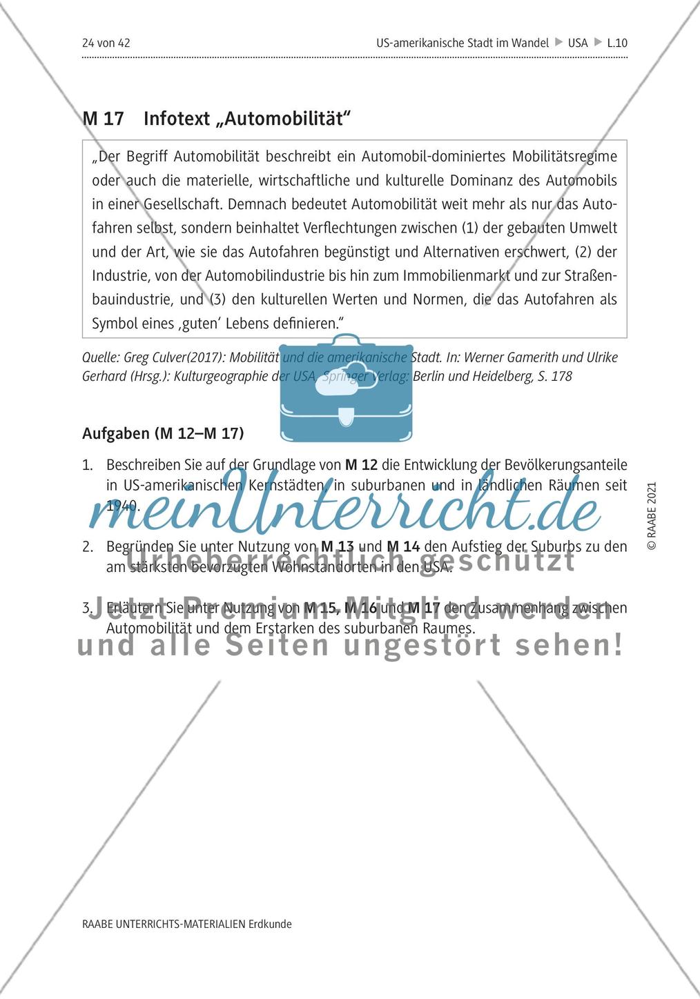 Die US-amerikanische Stadt im Wandel - M12-M17 Preview 4