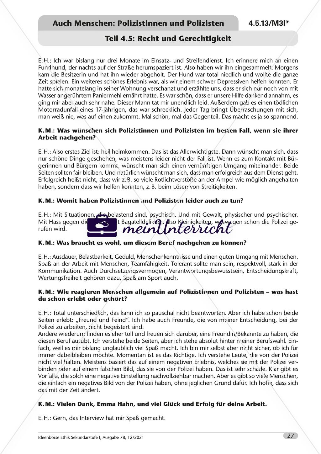 Auch Menschen: Polizistinnen und Polizisten - M3 Preview 12
