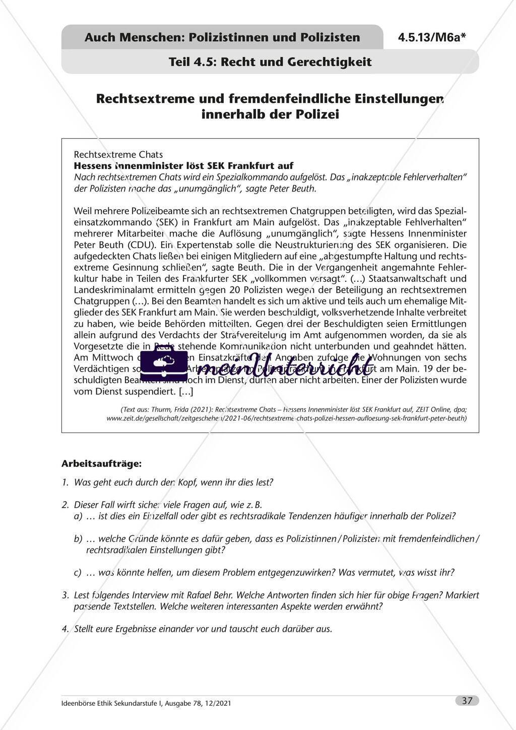 Auch Menschen: Polizistinnen und Polizisten - M6-M7 Preview 1