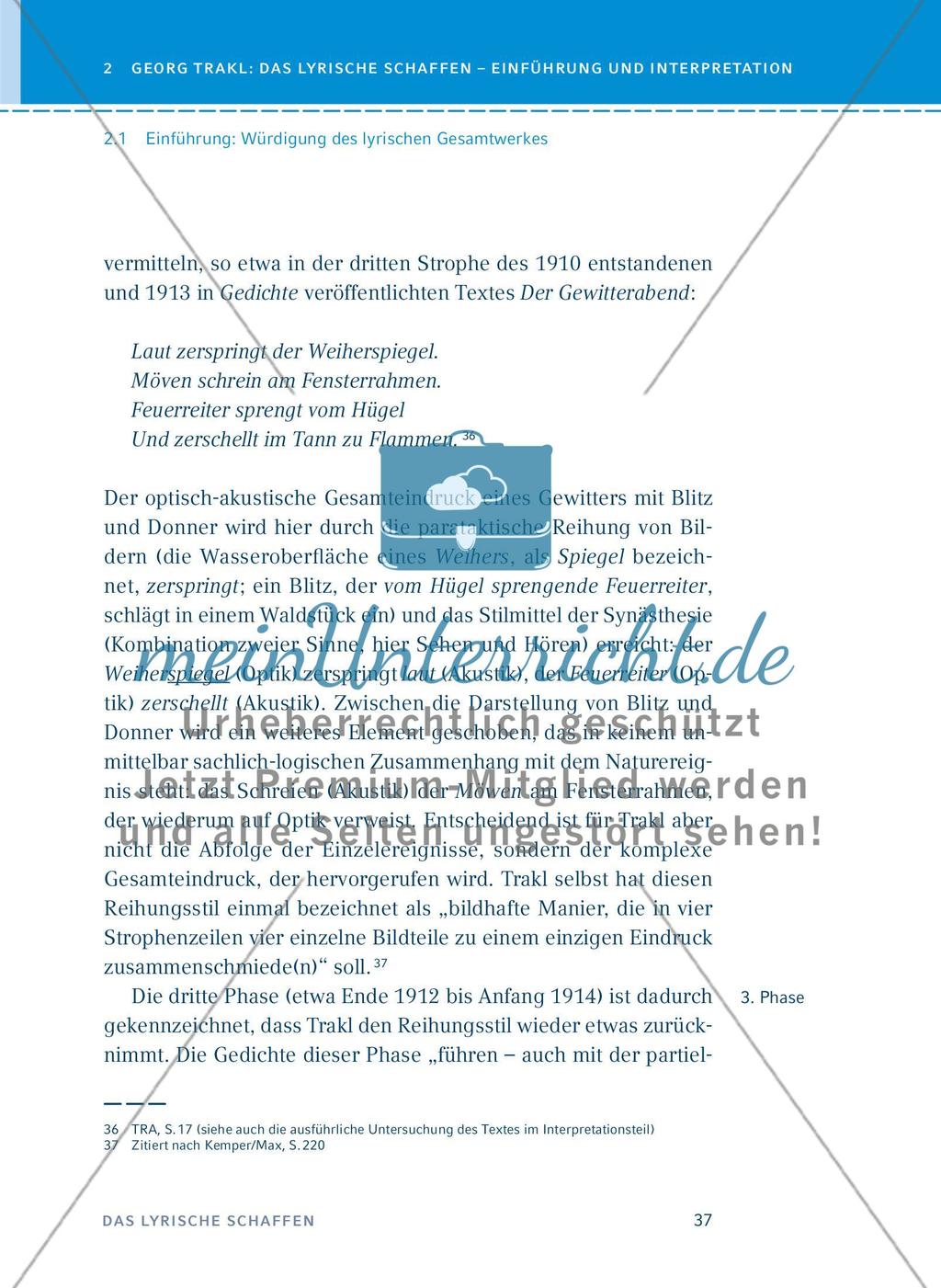 Georg Trakl: Das lyrische Schaffen - Einführung und Interpretationen - Teil 1 Preview 3