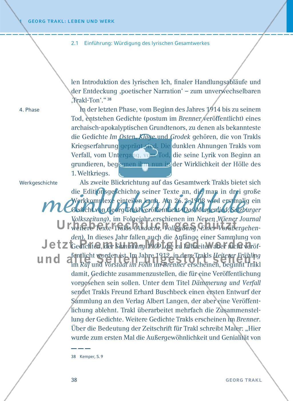 Georg Trakl: Das lyrische Schaffen - Einführung und Interpretationen - Teil 1 Preview 4