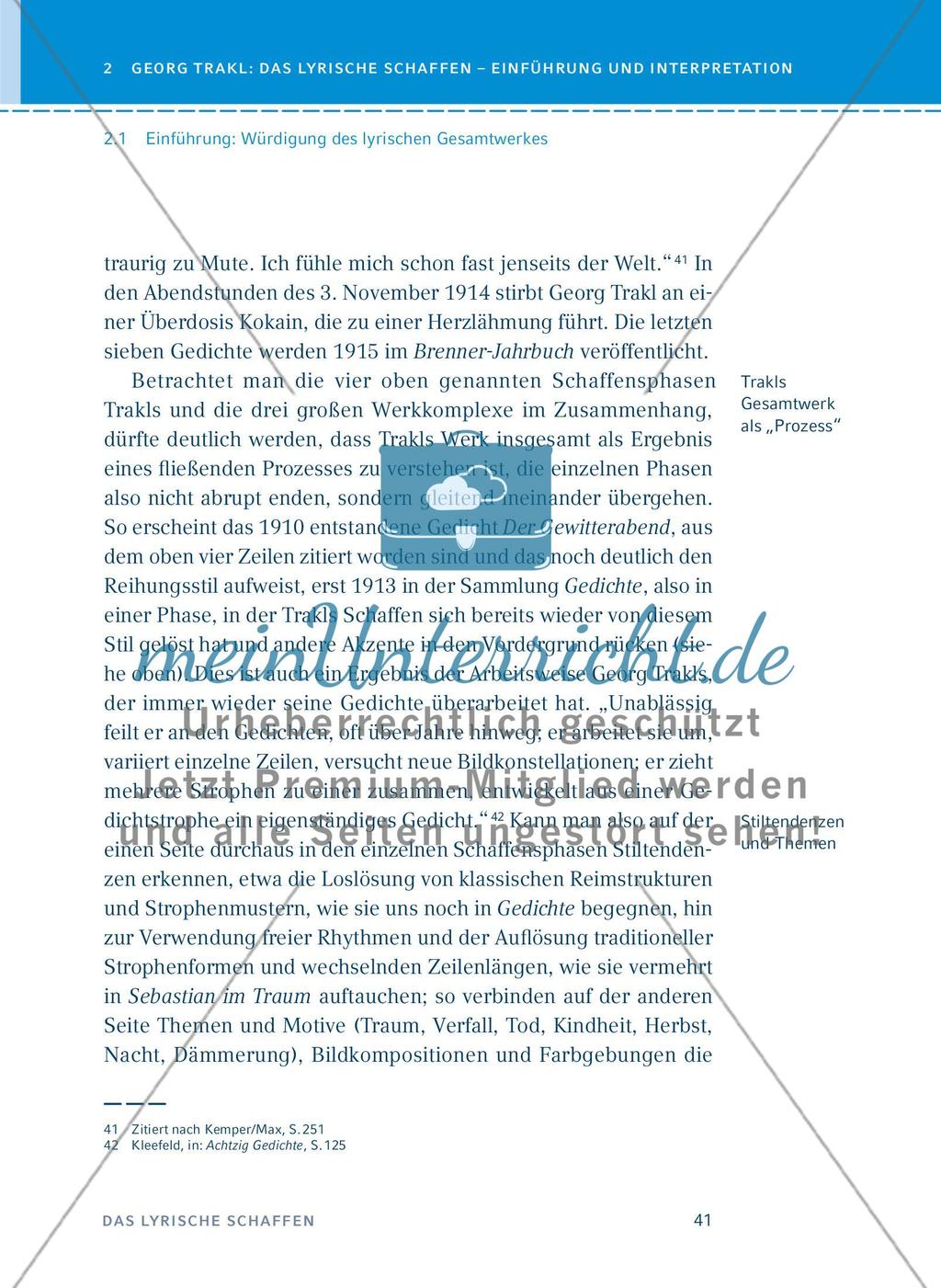 Georg Trakl: Das lyrische Schaffen - Einführung und Interpretationen - Teil 1 Preview 7