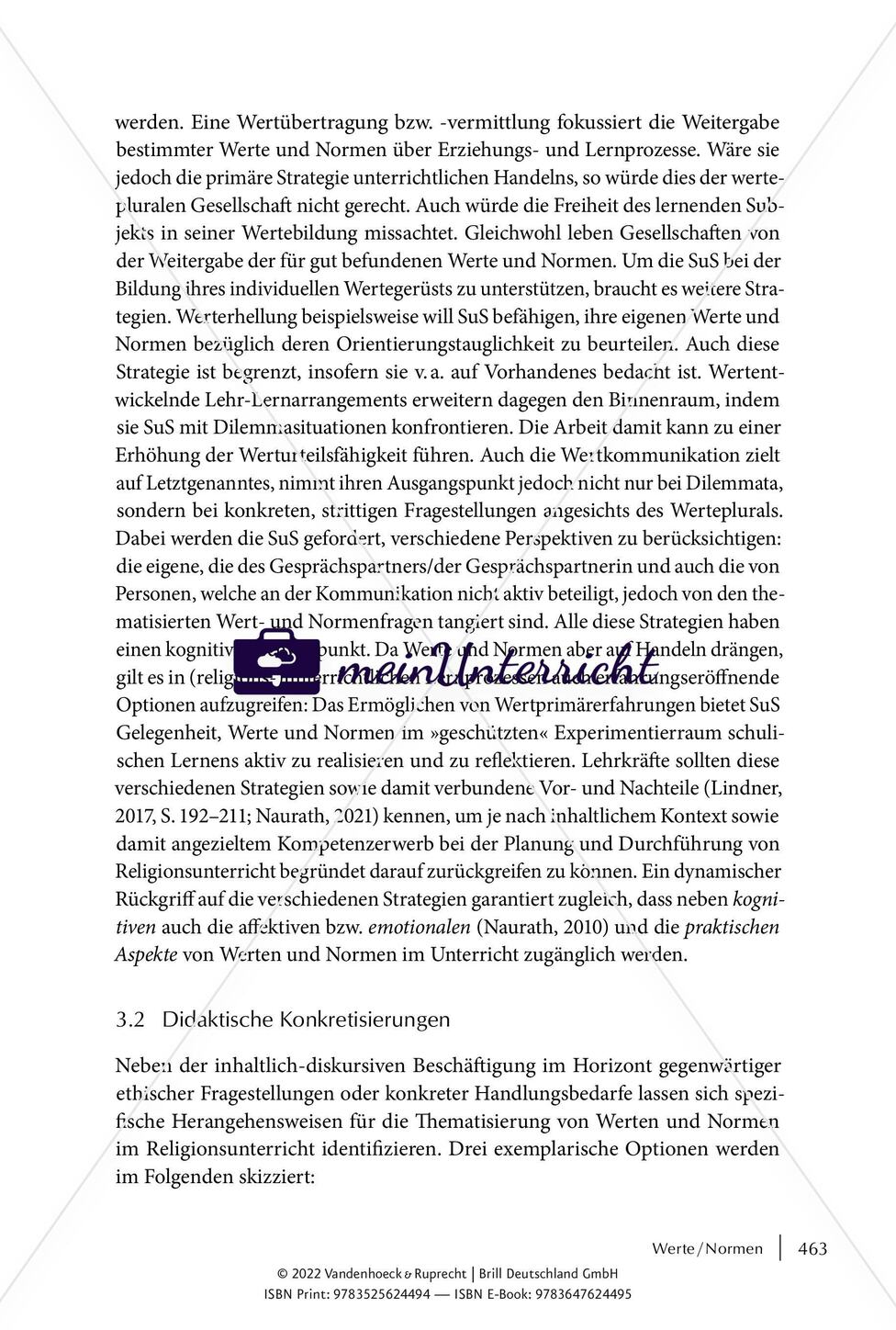 Werte / Normen Preview 8