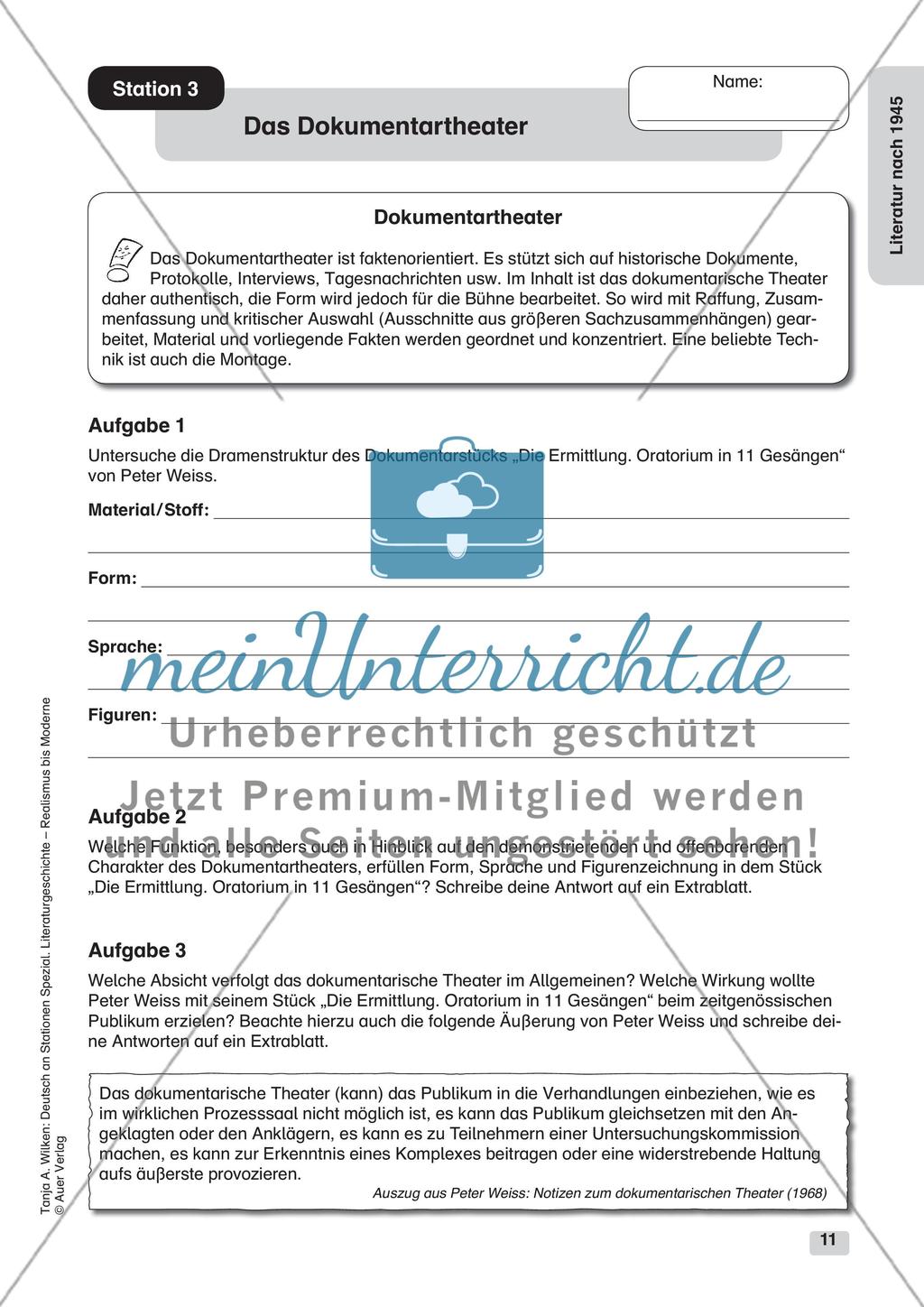 Literatur nach 1945 meinUnterricht