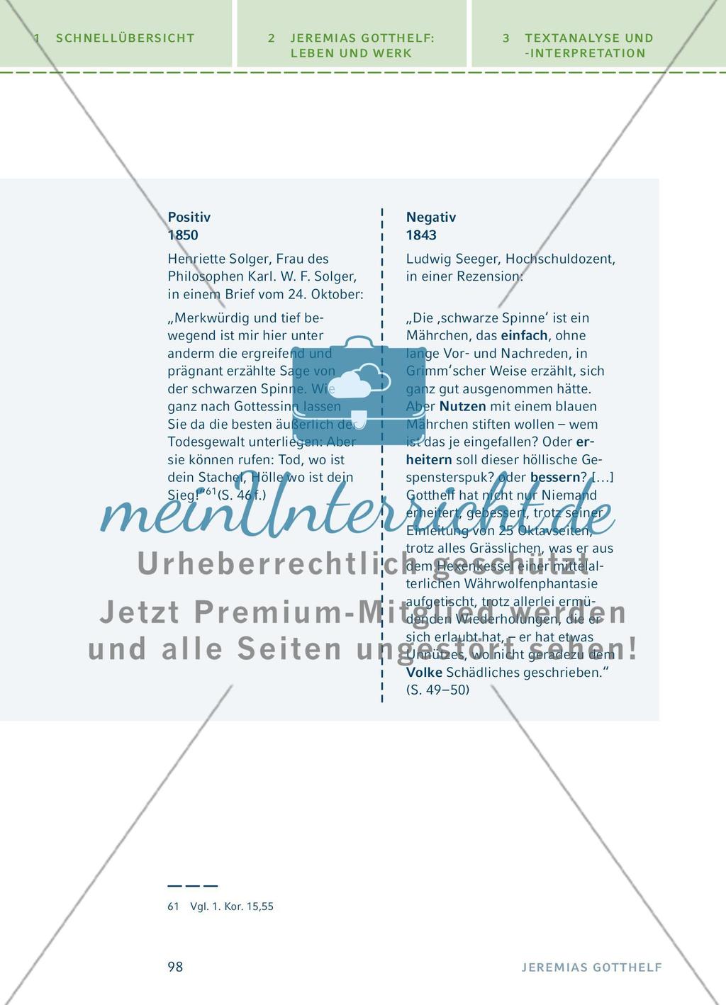 Rezeptionsgeschichte - meinUnterricht