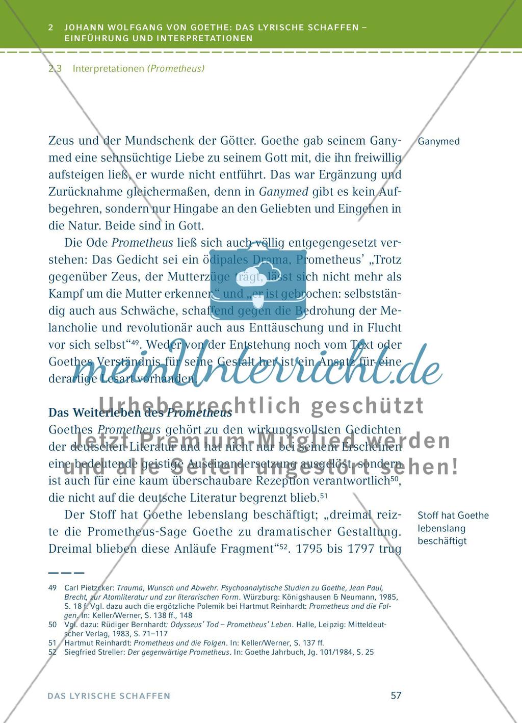 Johann Wolfgang von Goethe: Das lyrische Schaffen - Einführung und Interpretationen - Teil 4 Preview 11