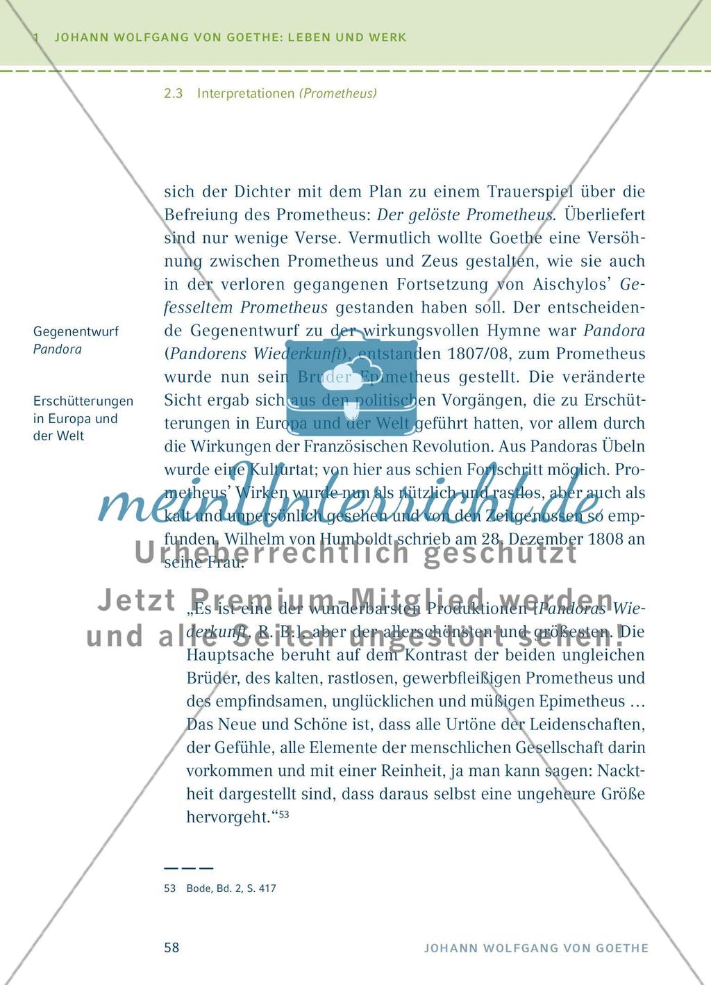 Johann Wolfgang von Goethe: Das lyrische Schaffen - Einführung und Interpretationen - Teil 4 Preview 12