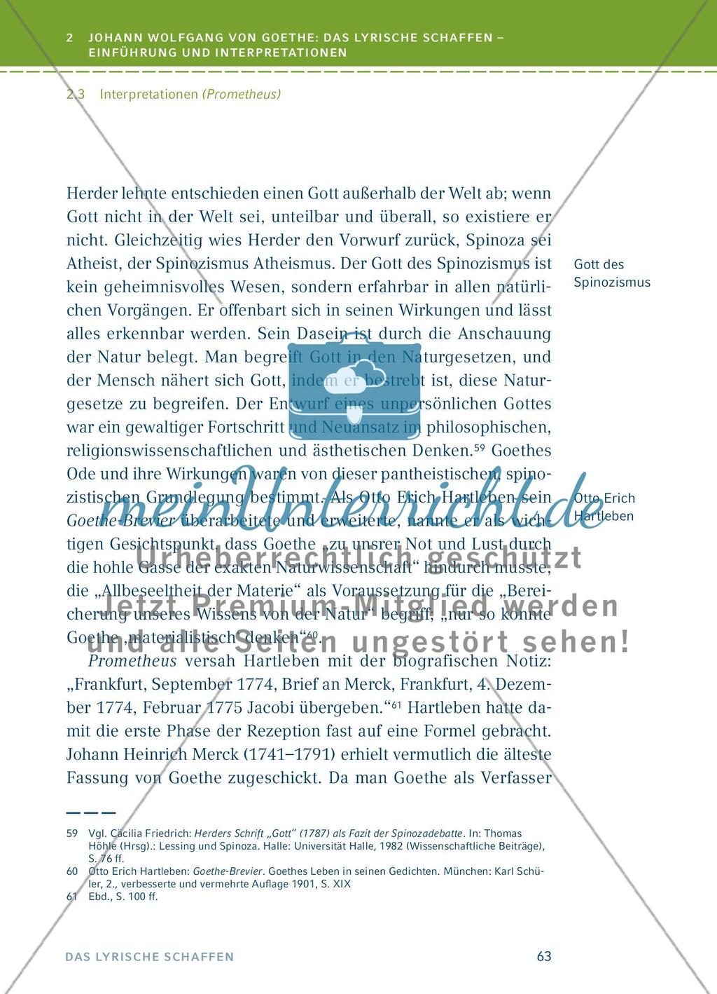 Johann Wolfgang von Goethe: Das lyrische Schaffen - Einführung und Interpretationen - Teil 4 Preview 17