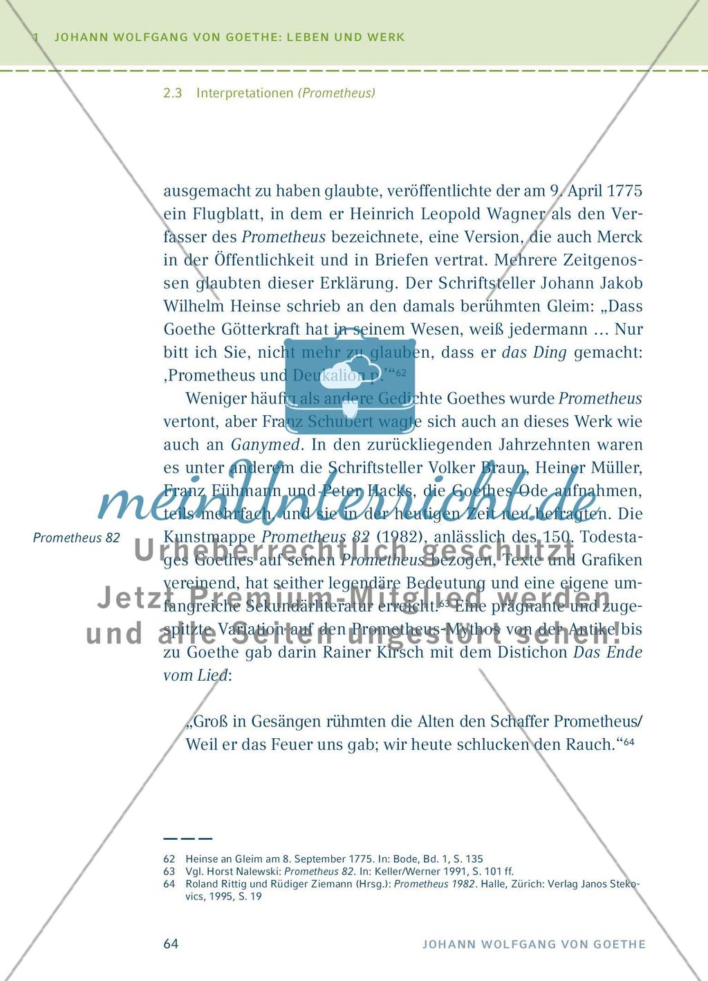 Johann Wolfgang von Goethe: Das lyrische Schaffen - Einführung und Interpretationen - Teil 4 Preview 18