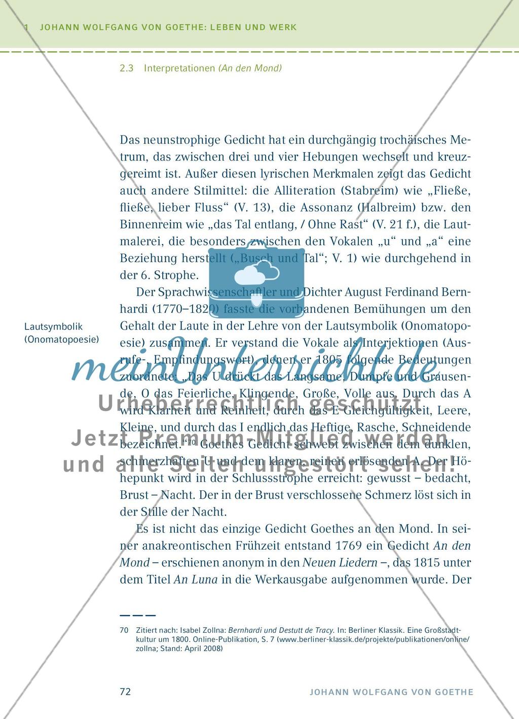 Johann Wolfgang von Goethe: Das lyrische Schaffen - Einführung und Interpretationen - Teil 4 Preview 26