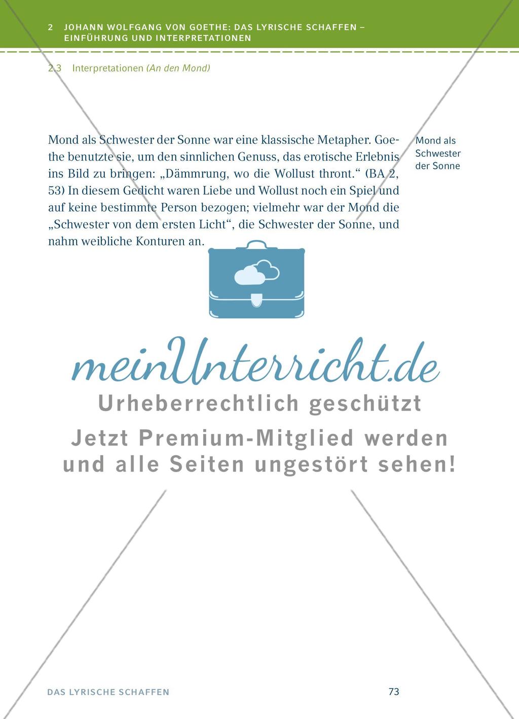 Johann Wolfgang von Goethe: Das lyrische Schaffen - Einführung und Interpretationen - Teil 4 Preview 27