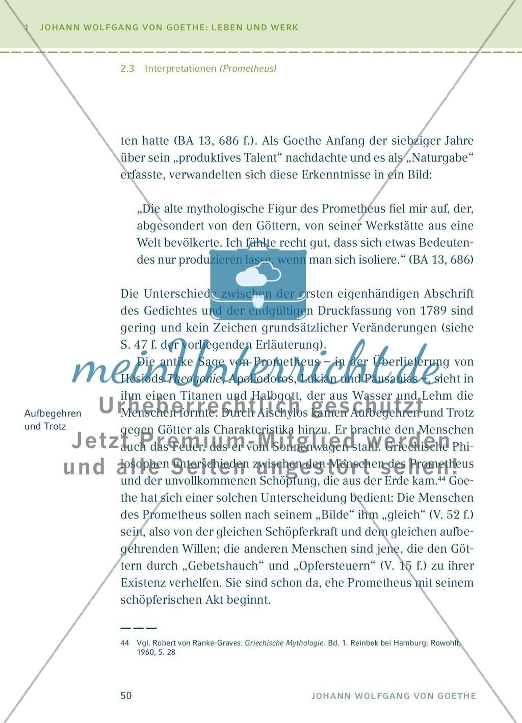 Johann Wolfgang von Goethe: Das lyrische Schaffen - Einführung und Interpretationen - Teil 4 Preview 4