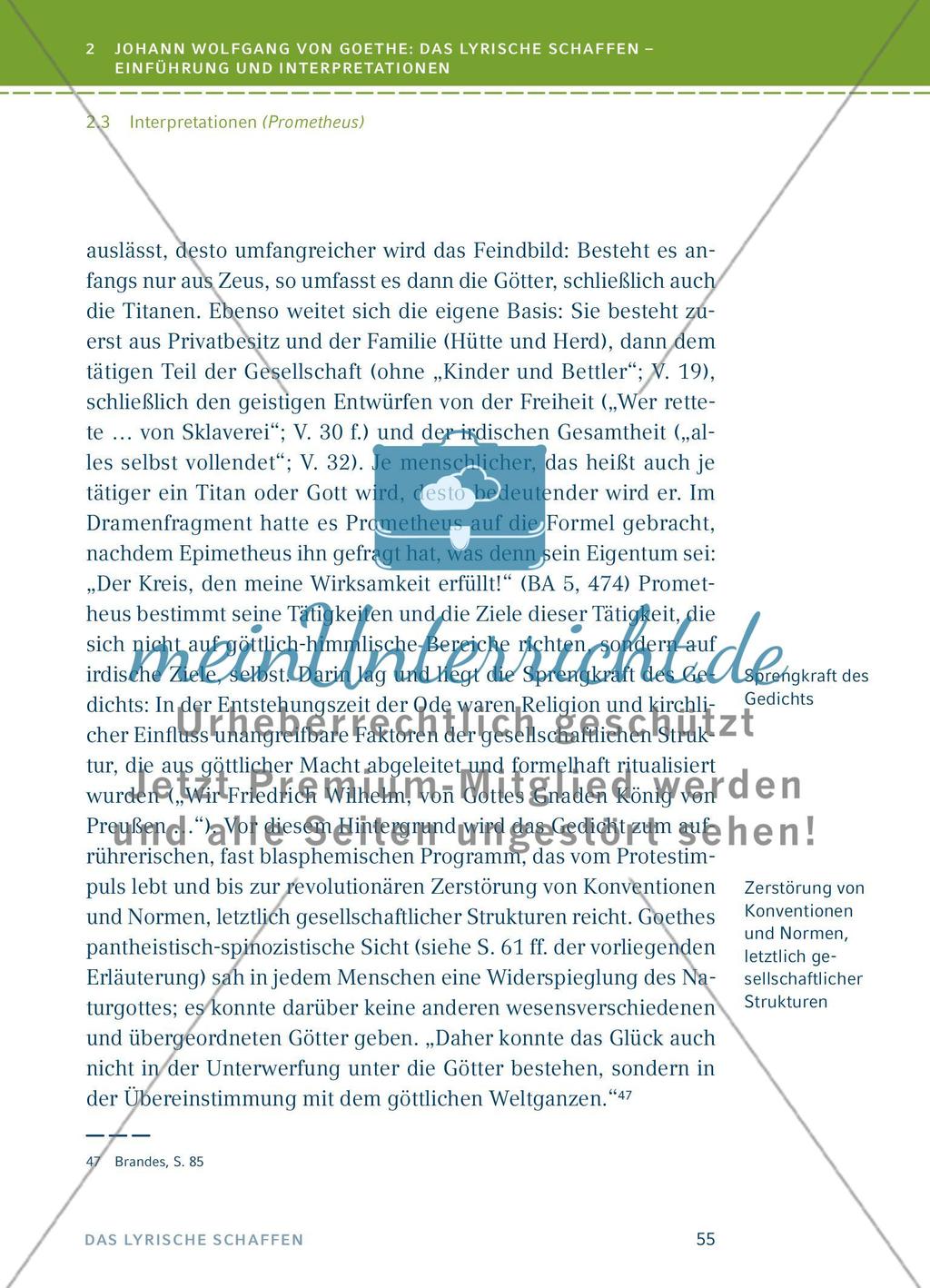 Johann Wolfgang von Goethe: Das lyrische Schaffen - Einführung und Interpretationen - Teil 4 Preview 9