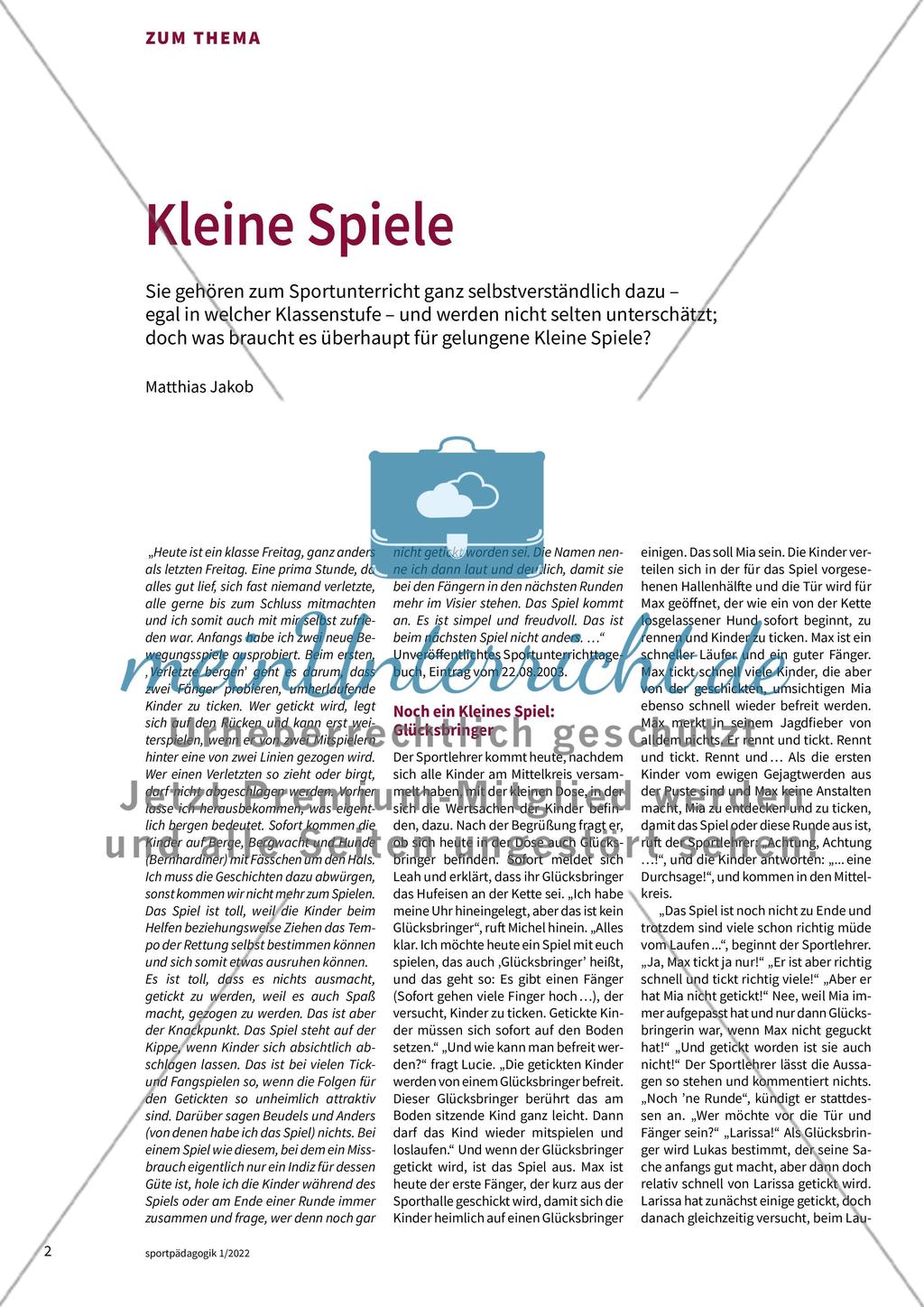 Kleine Spiele Preview 1