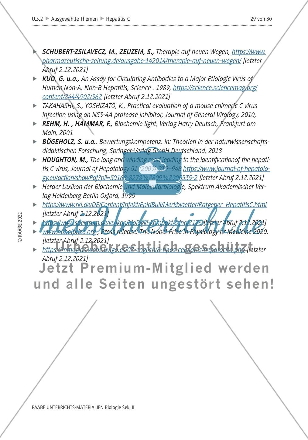 Dem Hepatitis-C-Virus auf der Spur – Lösungen Preview 14