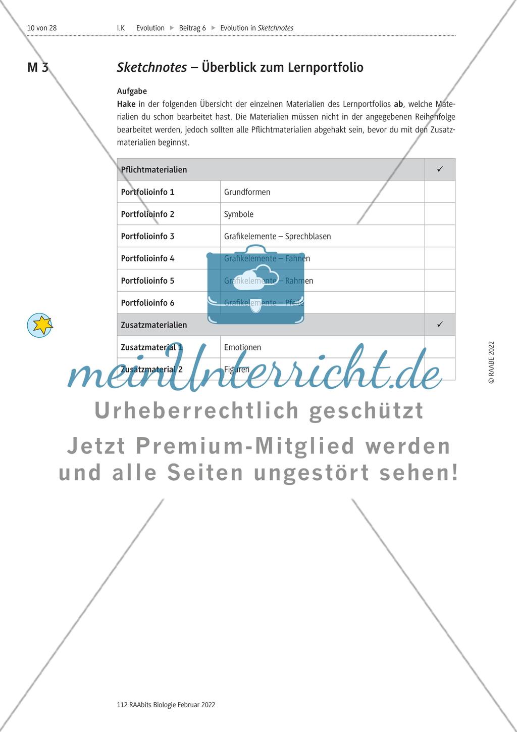 Fossilien als Belege der Evolution – M1-M11 Preview 3