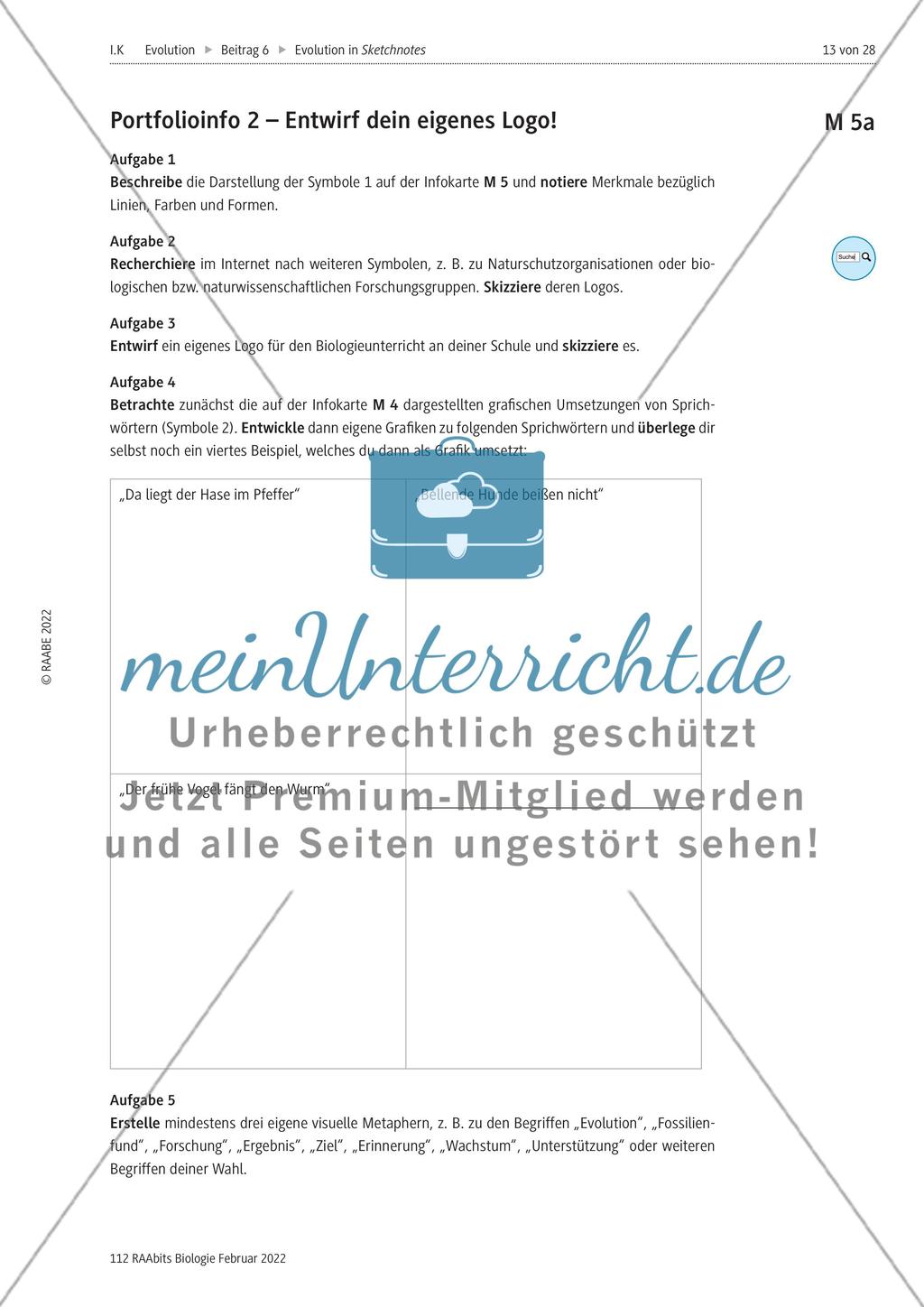 Fossilien als Belege der Evolution – M1-M11 Preview 6